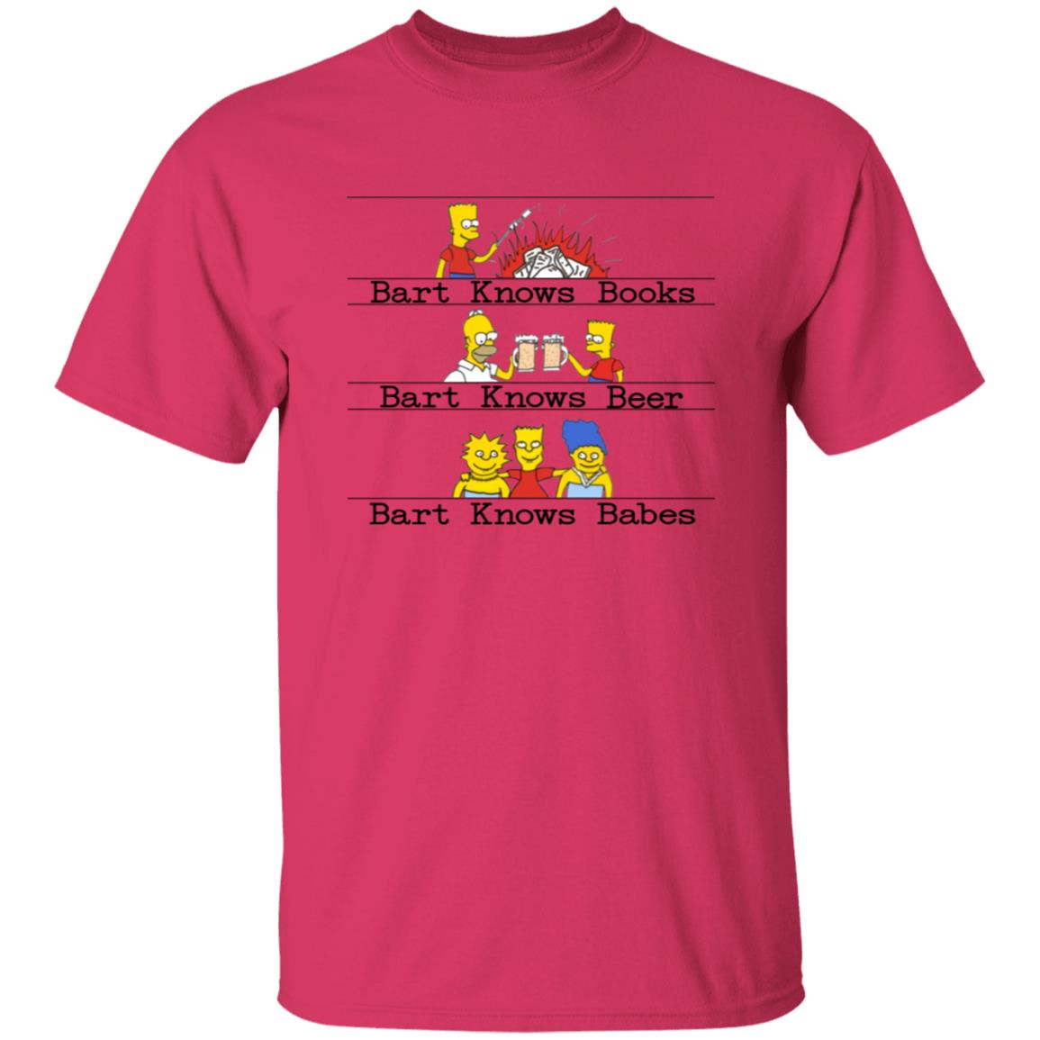 Bart Knows Books Bart Knows Beer Bart Knows Babes Shirt - Teechipus
