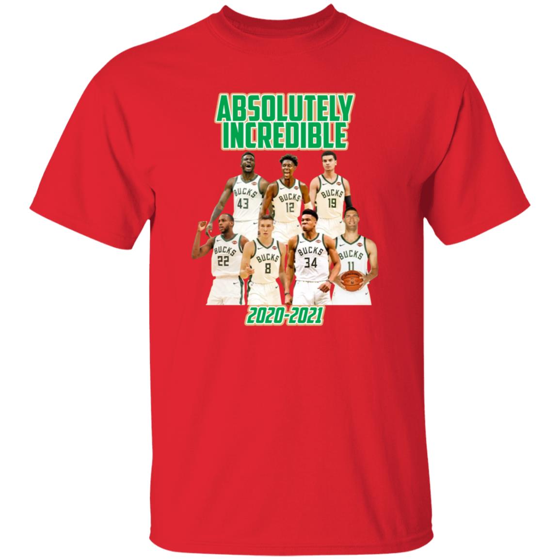 Bucks Absolutely Incredible 2020 2021 Shirt - Teechipus