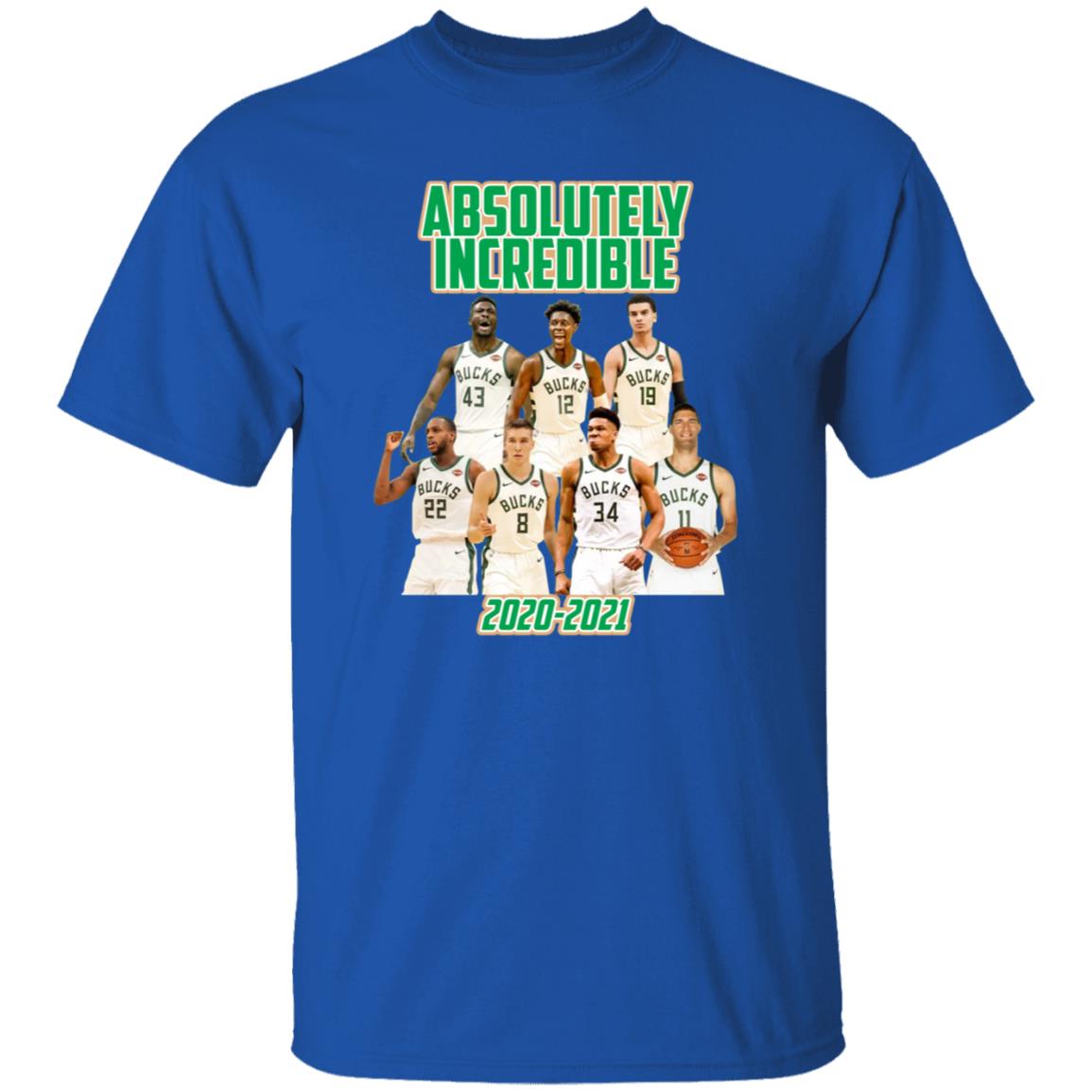 Bucks Absolutely Incredible 2020 2021 Shirt - Teechipus