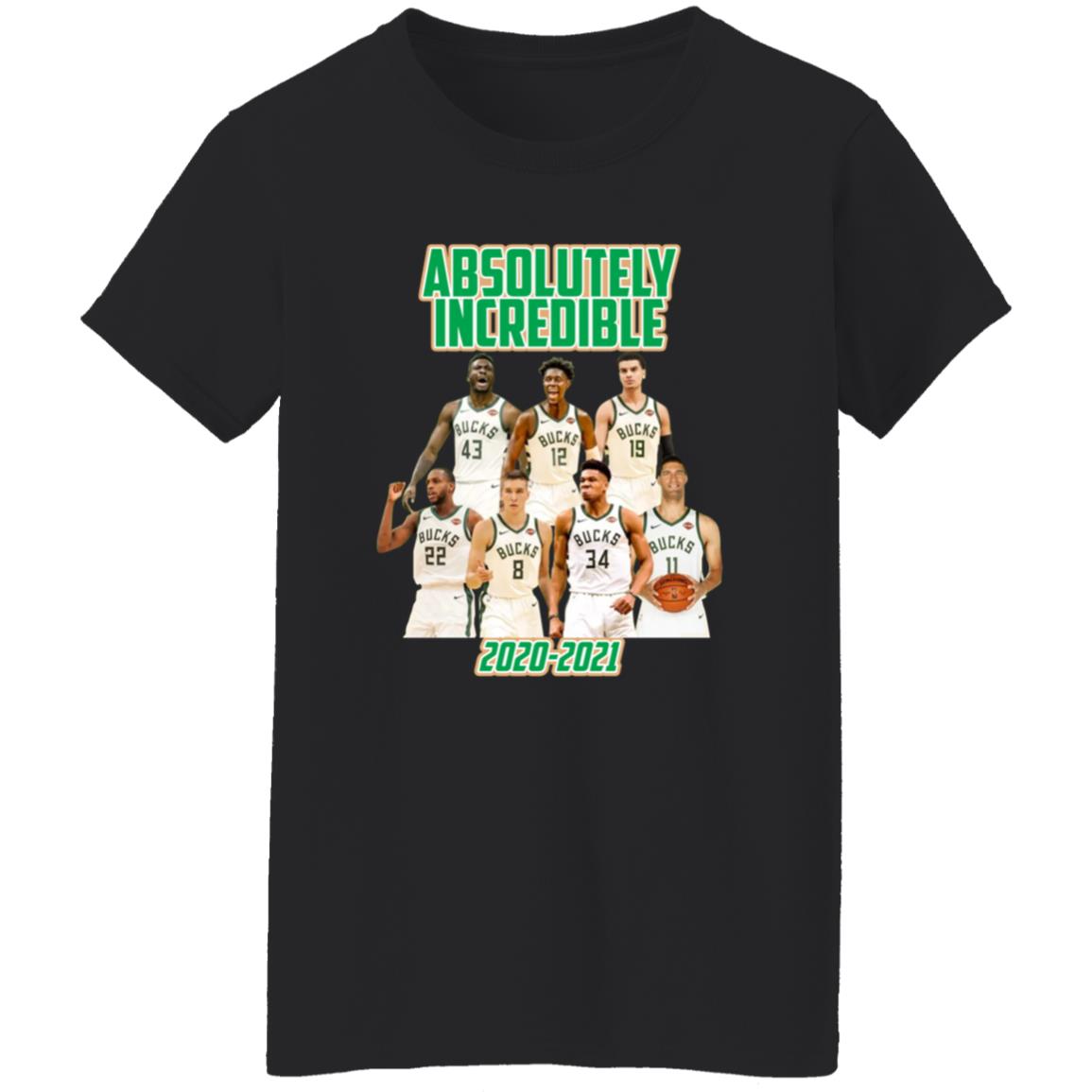 Bucks Absolutely Incredible 2020 2021 Shirt - Teechipus