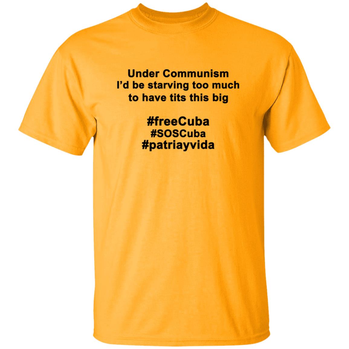 Under Communism I'd Be Starving Too Much To Have Tits This Big Shirt - Teechipus