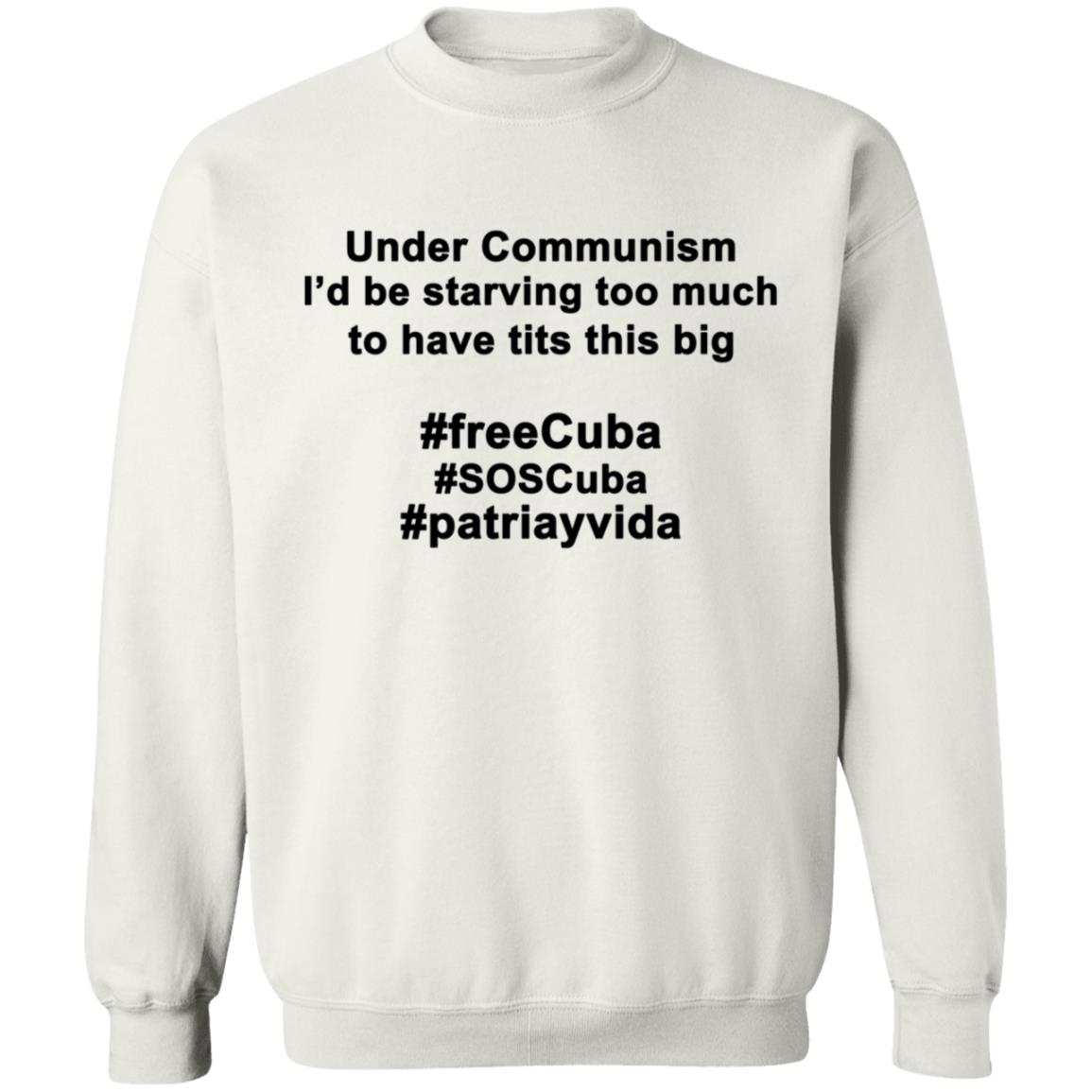 Under Communism I'd Be Starving Too Much To Have Tits This Big Shirt - Teechipus