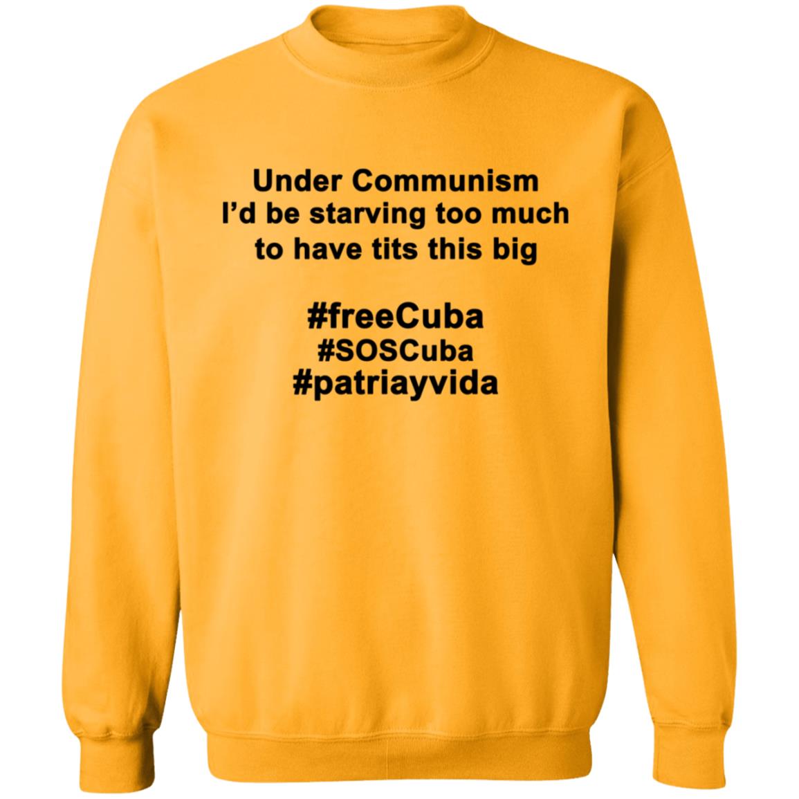 Under Communism I'd Be Starving Too Much To Have Tits This Big Shirt - Teechipus