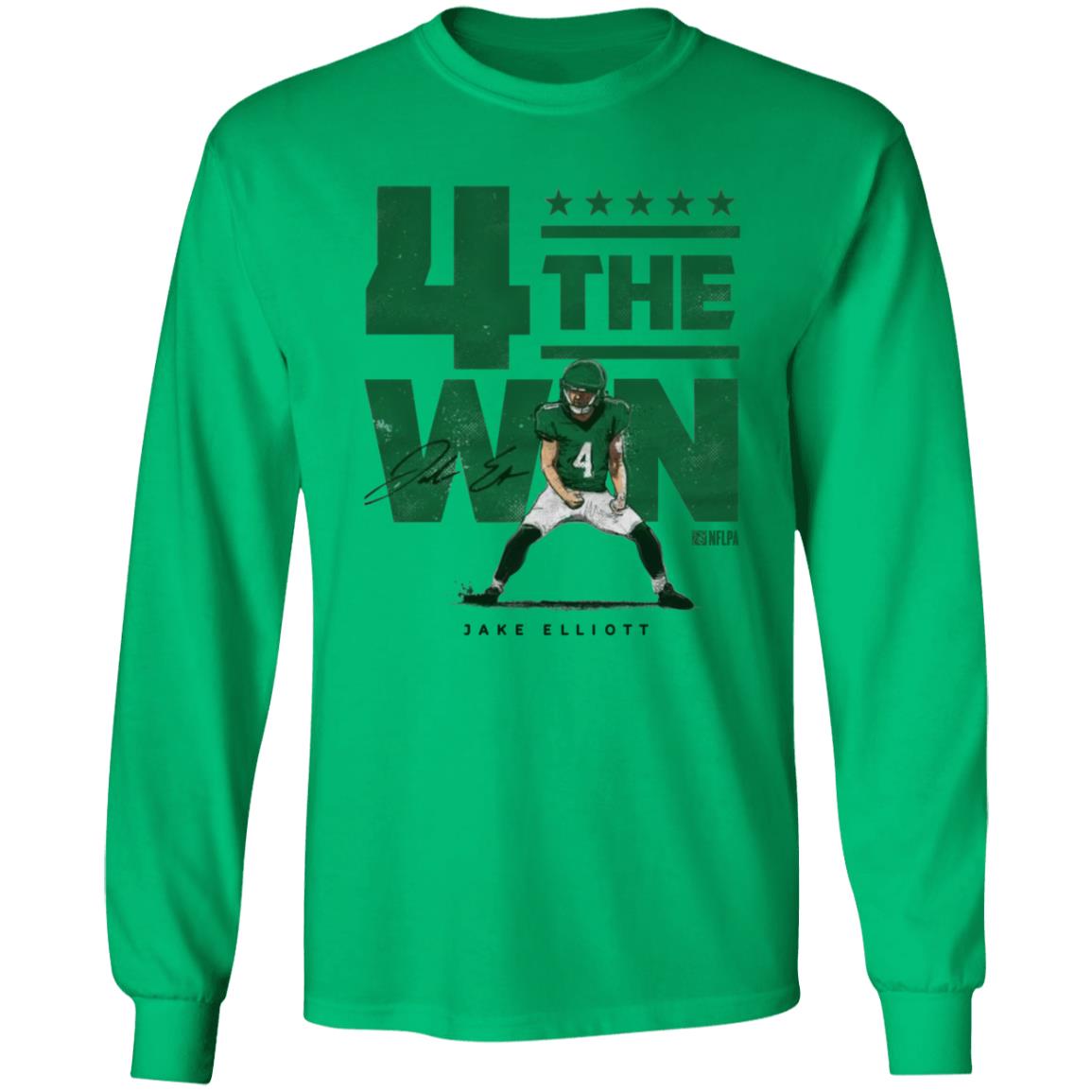 4 The Win Jake Elliott Shirt Nick Sirianni Is Wearing Jake Elliott 4 The Win Shirt - Teechipus