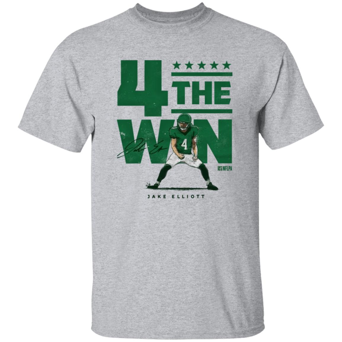 4 The Win Jake Elliott Shirt Nick Sirianni Is Wearing Jake Elliott 4 The Win Shirt - Teechipus
