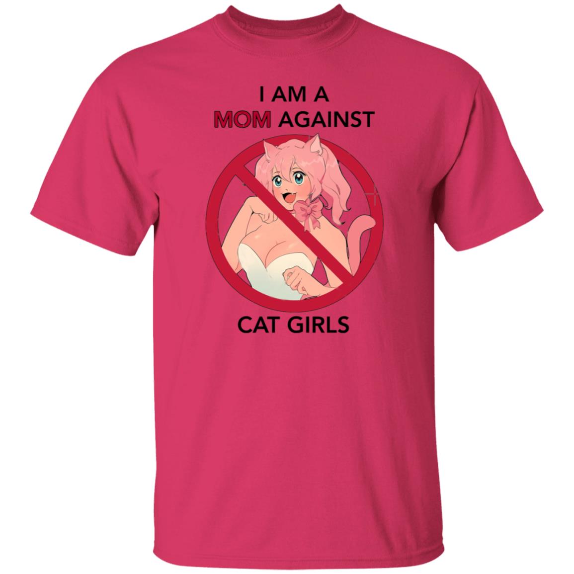 I Am A Mom Against Cat Girls Shirt - Teechipus