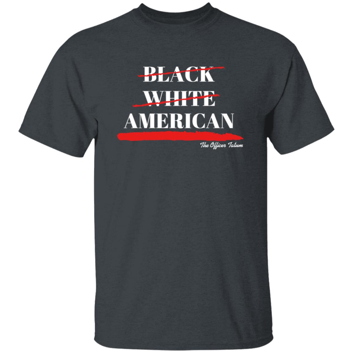 Theofficertatum Store Black White American Shirt - Teechipus