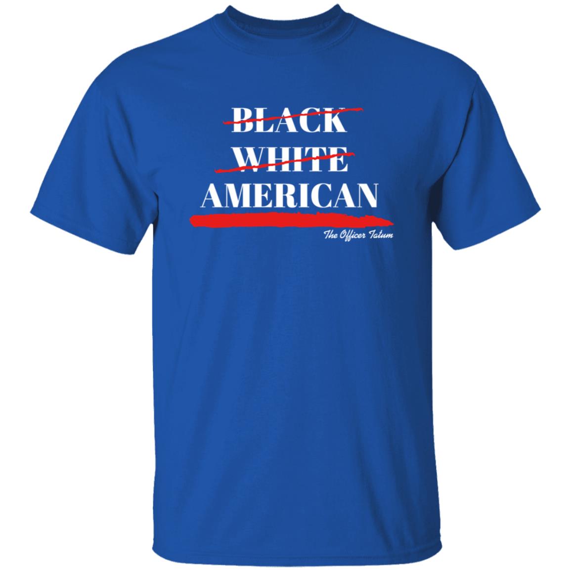 Theofficertatum Store Black White American Shirt - Teechipus