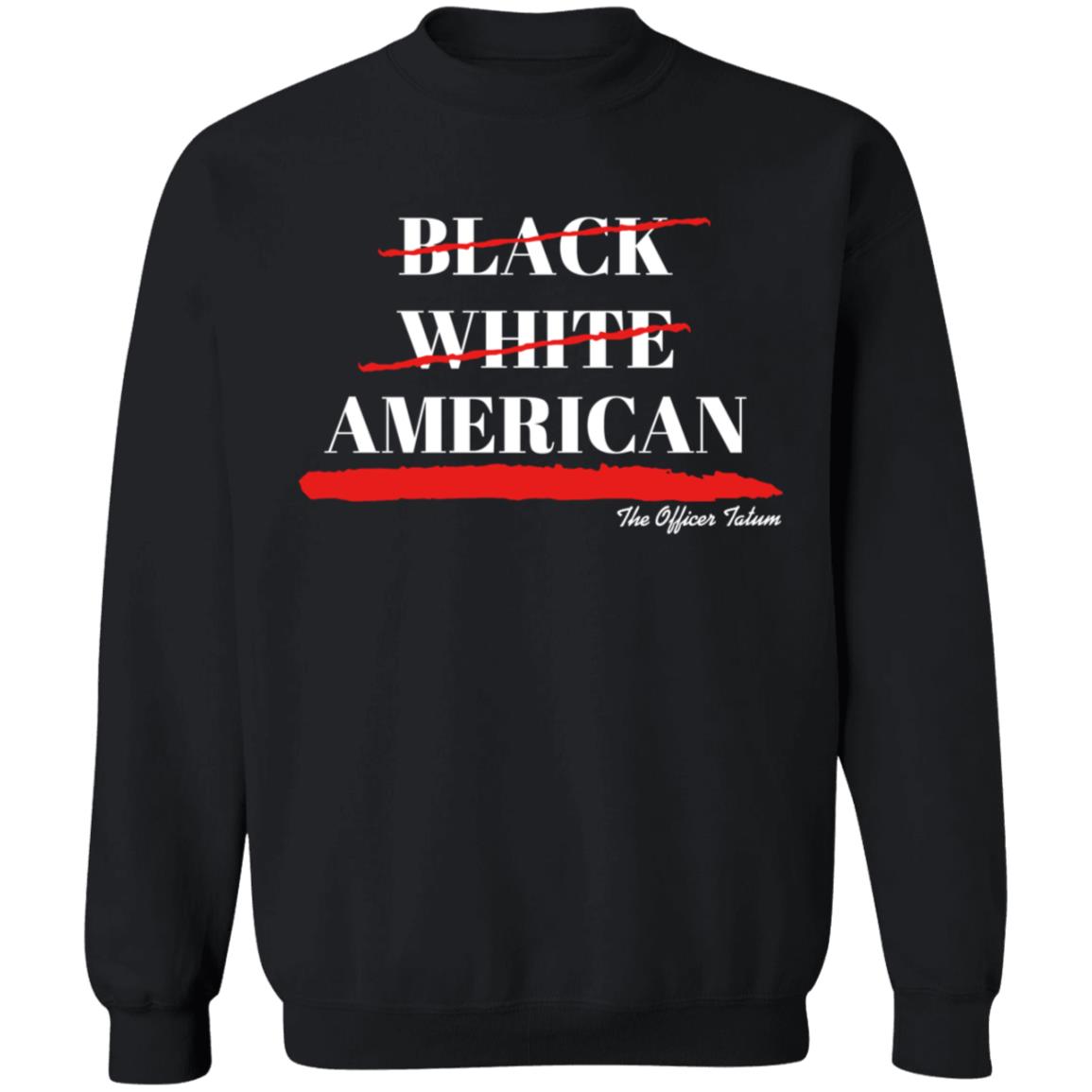 Theofficertatum Store Black White American Shirt - Teechipus