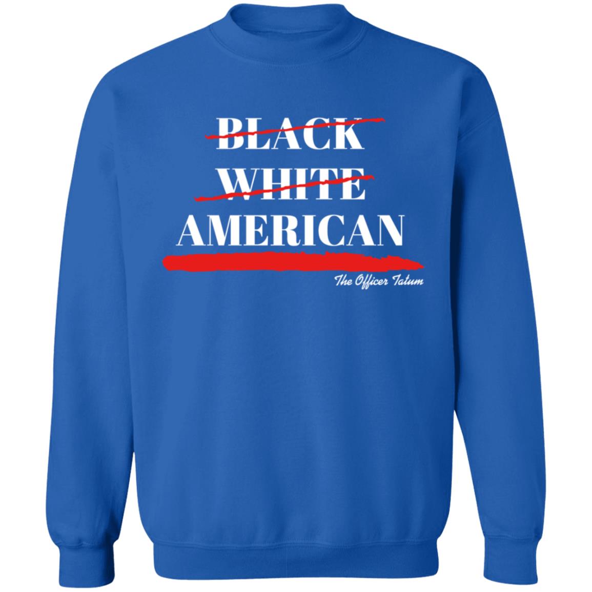 Theofficertatum Store Black White American Shirt - Teechipus