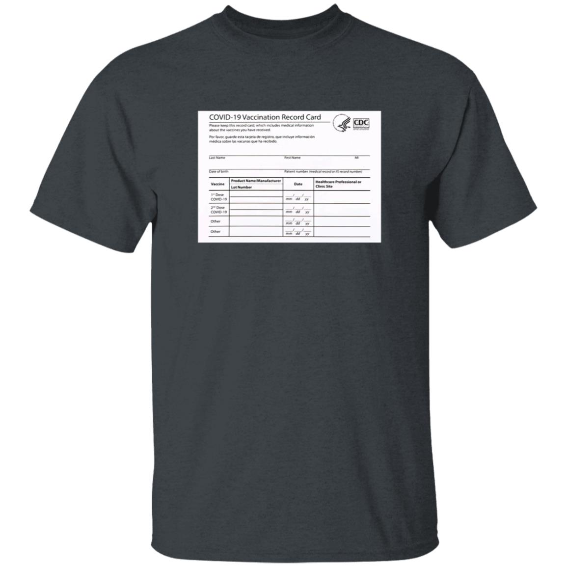 Covid 19 Vaccination Record Card Shirt - Teechipus