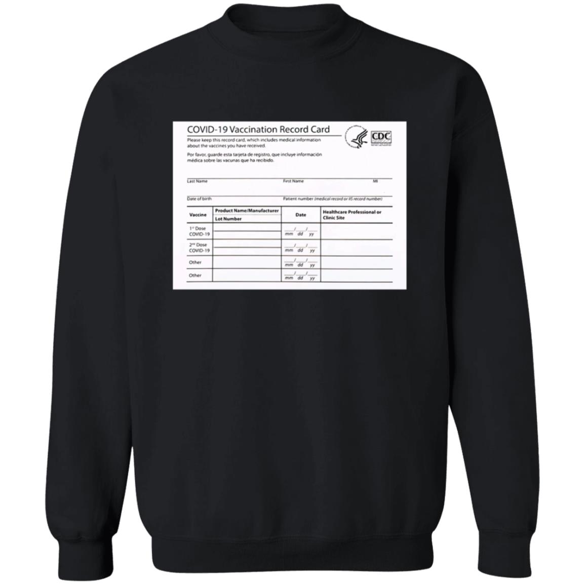 Covid 19 Vaccination Record Card Shirt - Teechipus