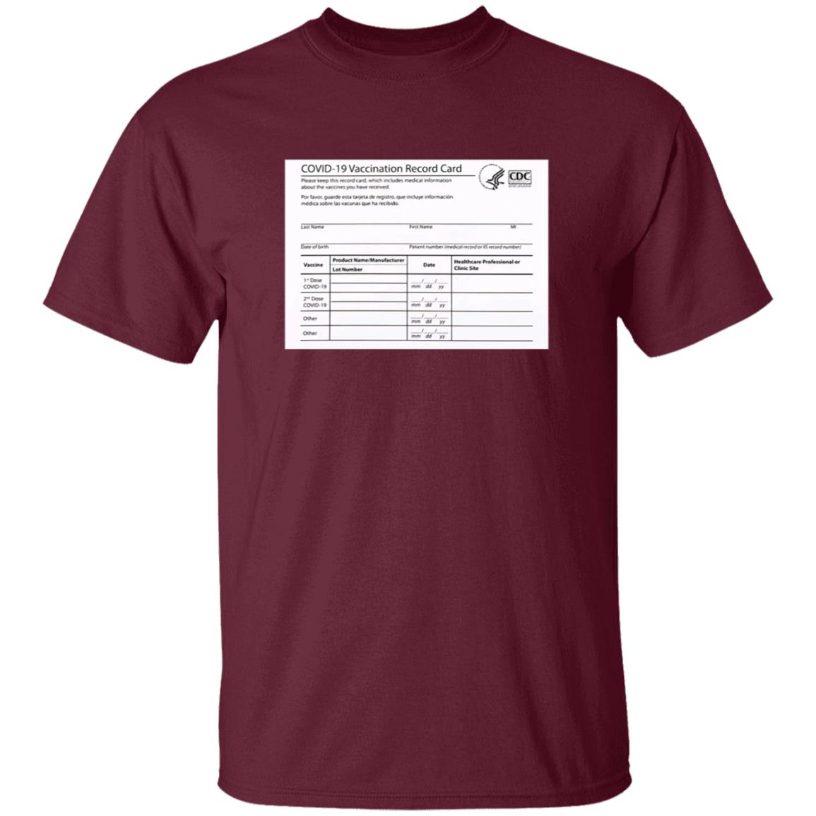 Covid 19 Vaccination Record Card Shirt - Teechipus