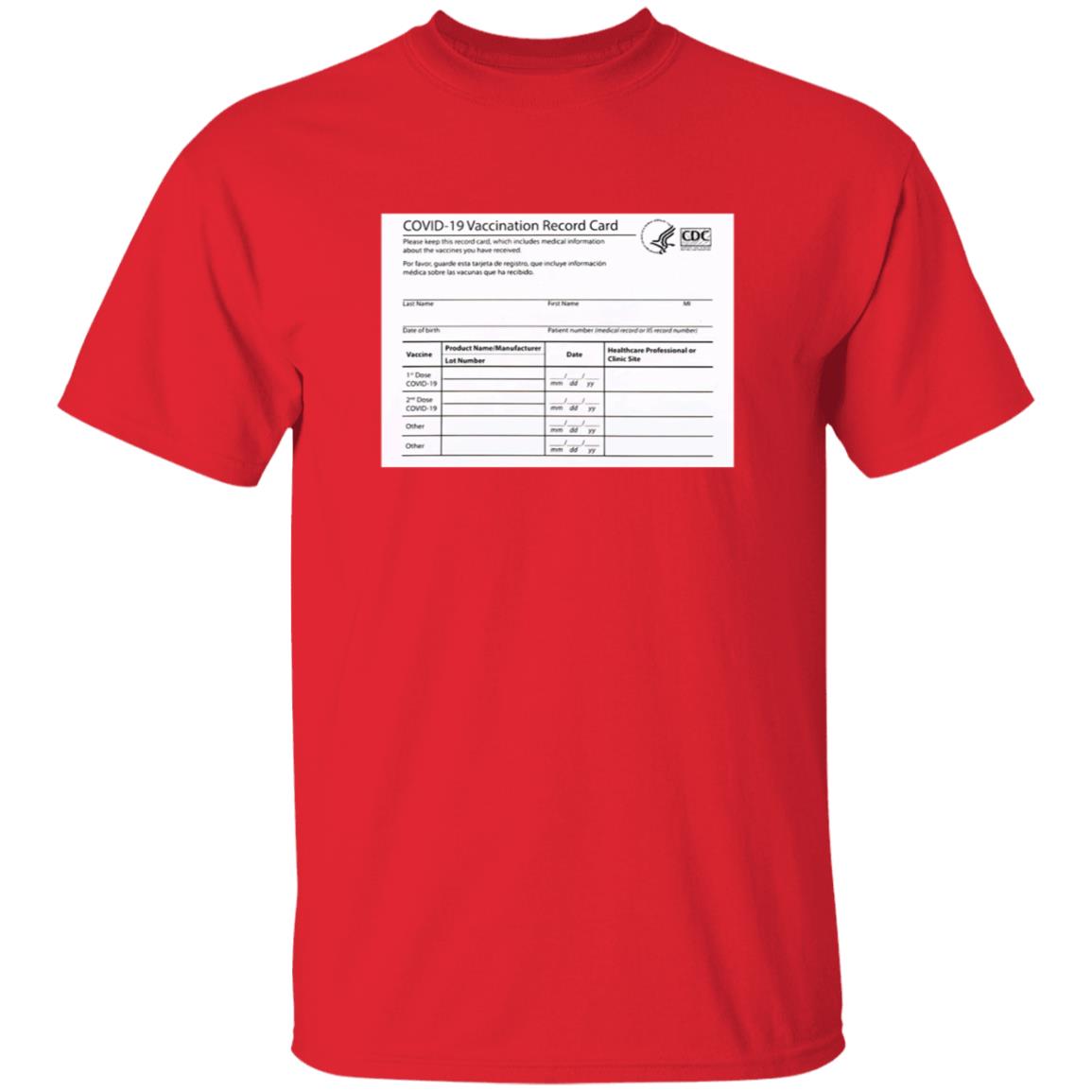 Covid 19 Vaccination Record Card Shirt - Teechipus