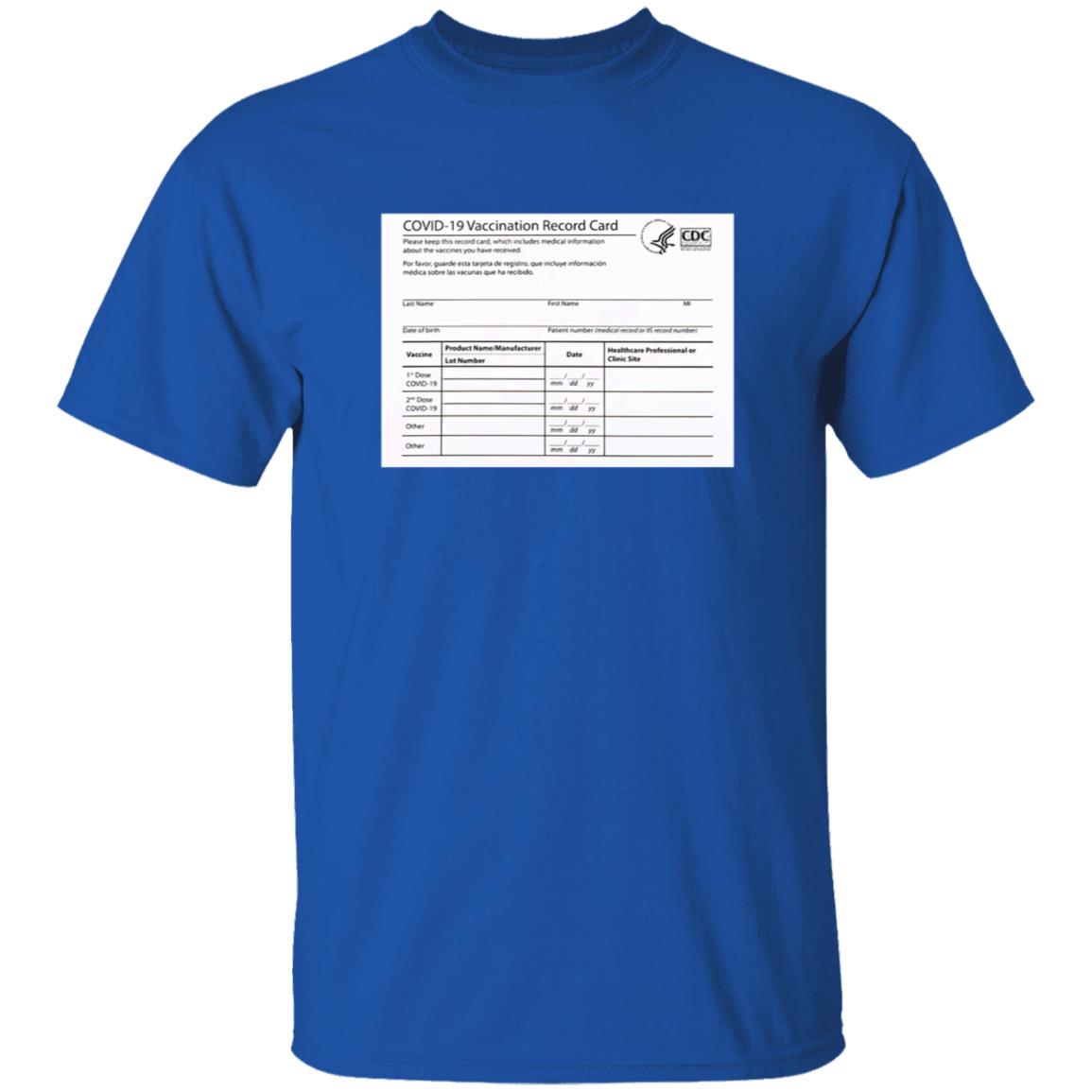 Covid 19 Vaccination Record Card Shirt - Teechipus