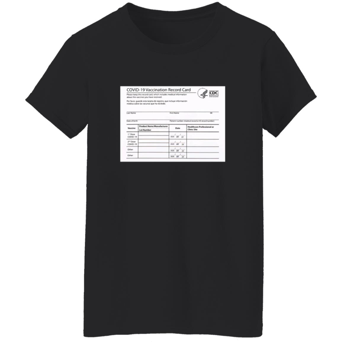 Covid 19 Vaccination Record Card Shirt - Teechipus