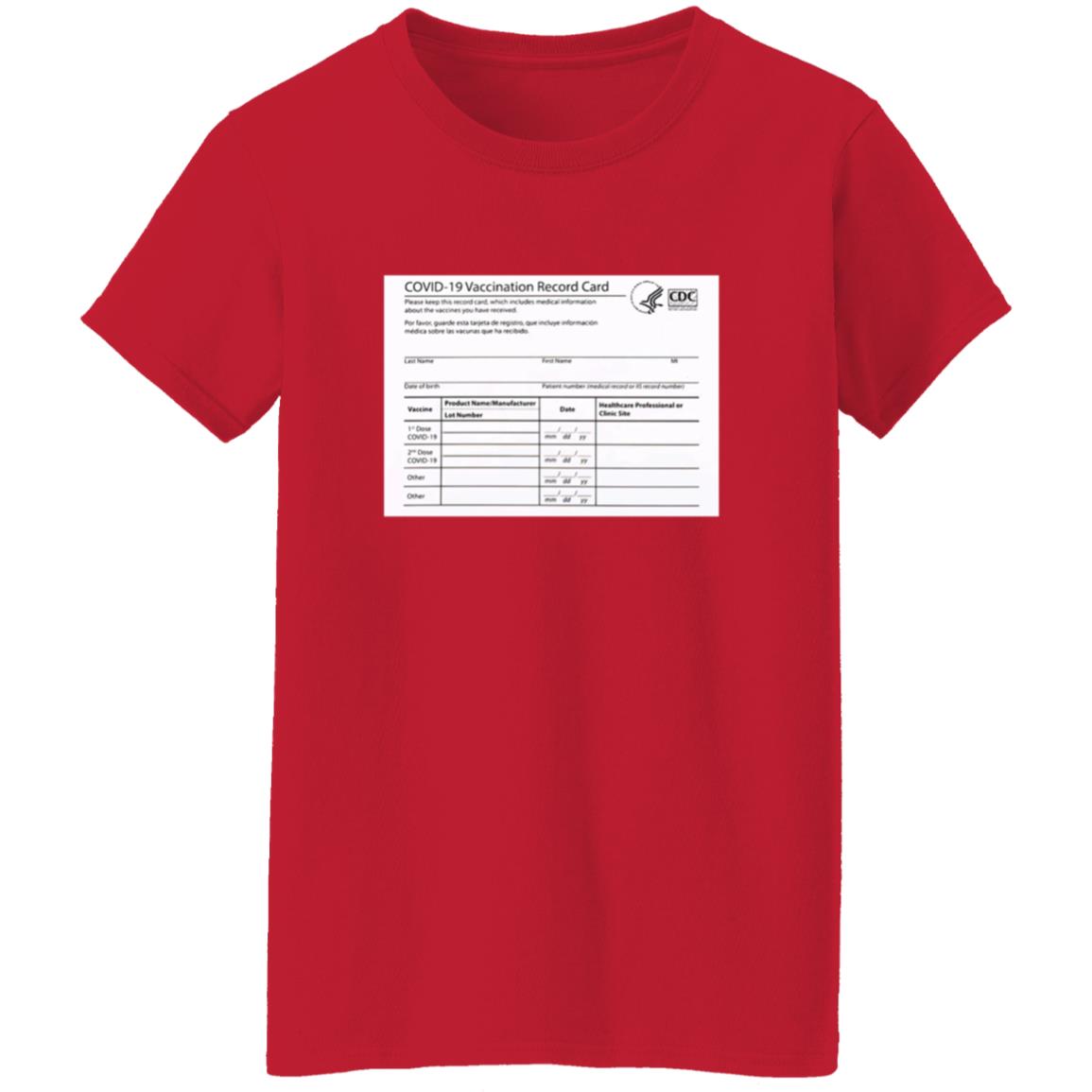 Covid 19 Vaccination Record Card Shirt - Teechipus