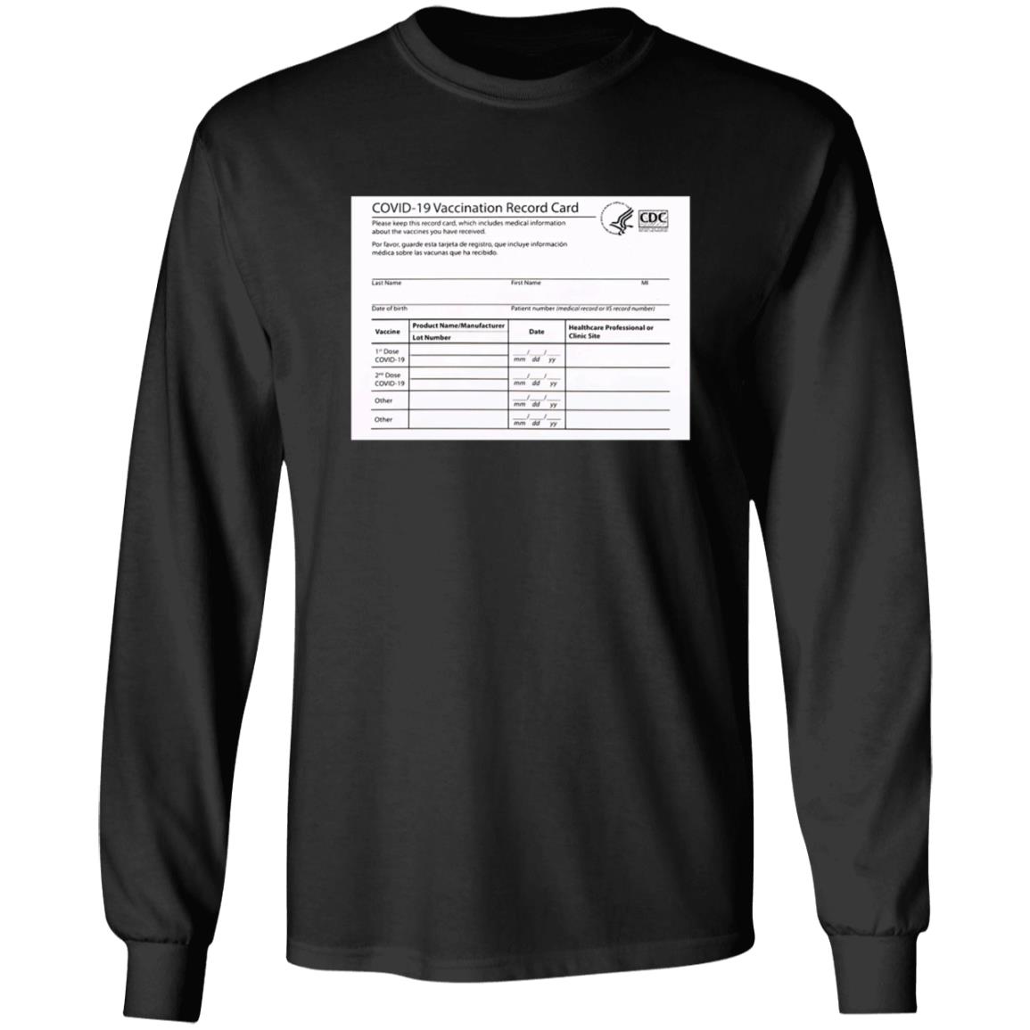Covid 19 Vaccination Record Card Shirt - Teechipus