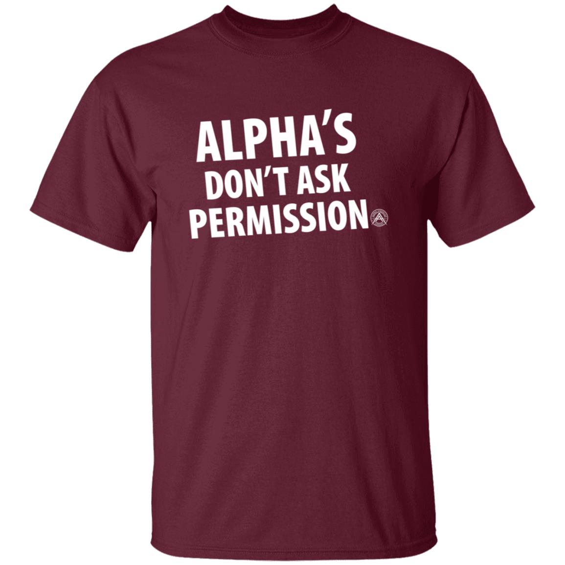 Alpha's Don't Ask Permission Shirt Alphaamerican Merch Alpha's Don't Ask Permission Shirt - Teechipus