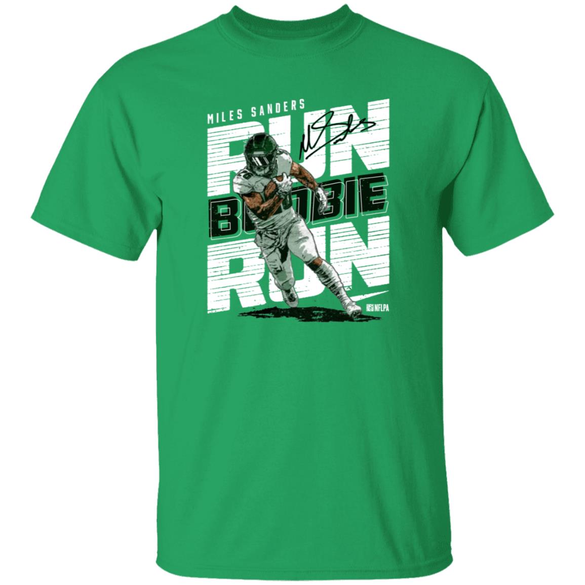 Miles Sanders Run Boobie Run Shirt - Teechipus