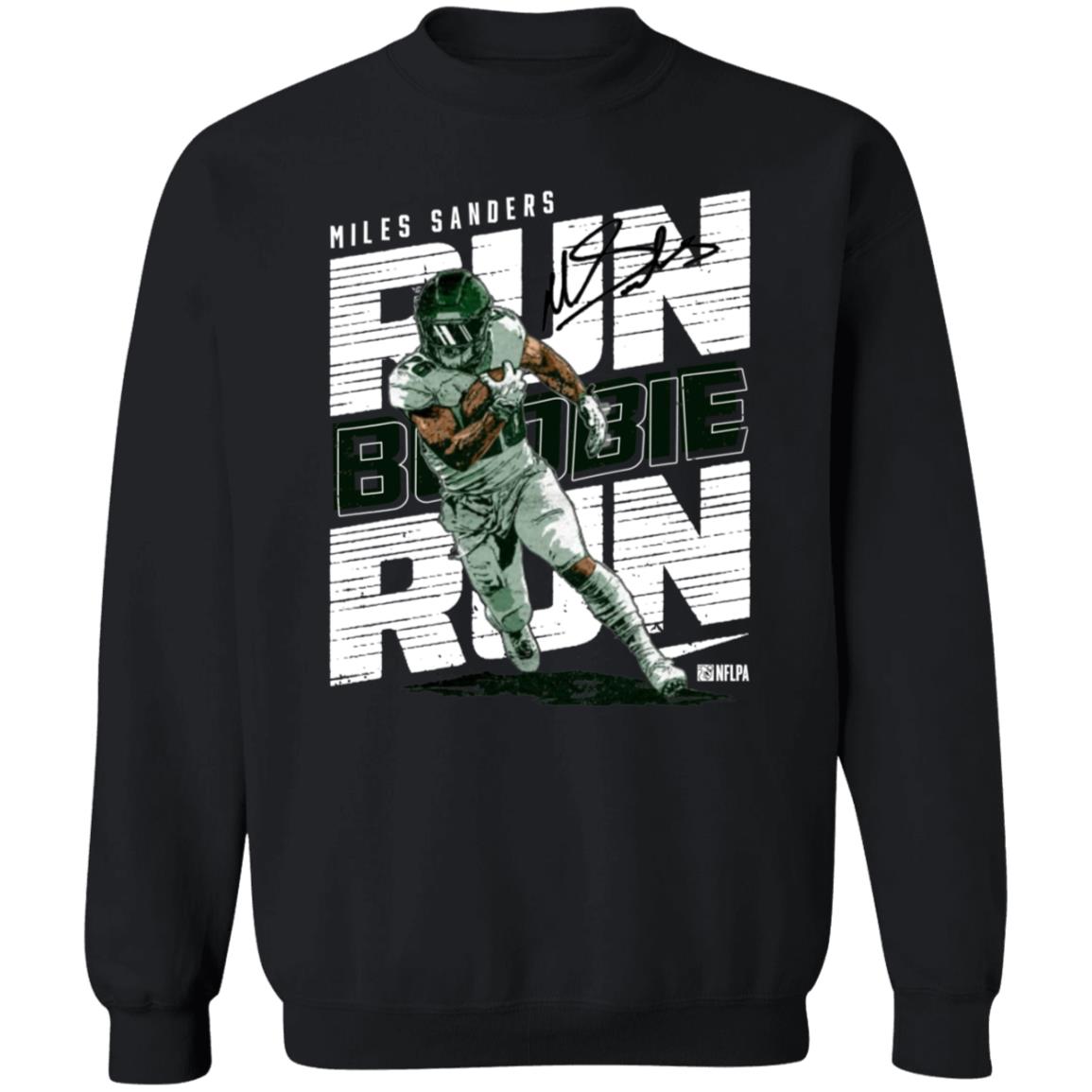 Miles Sanders Run Boobie Run Shirt - Teechipus