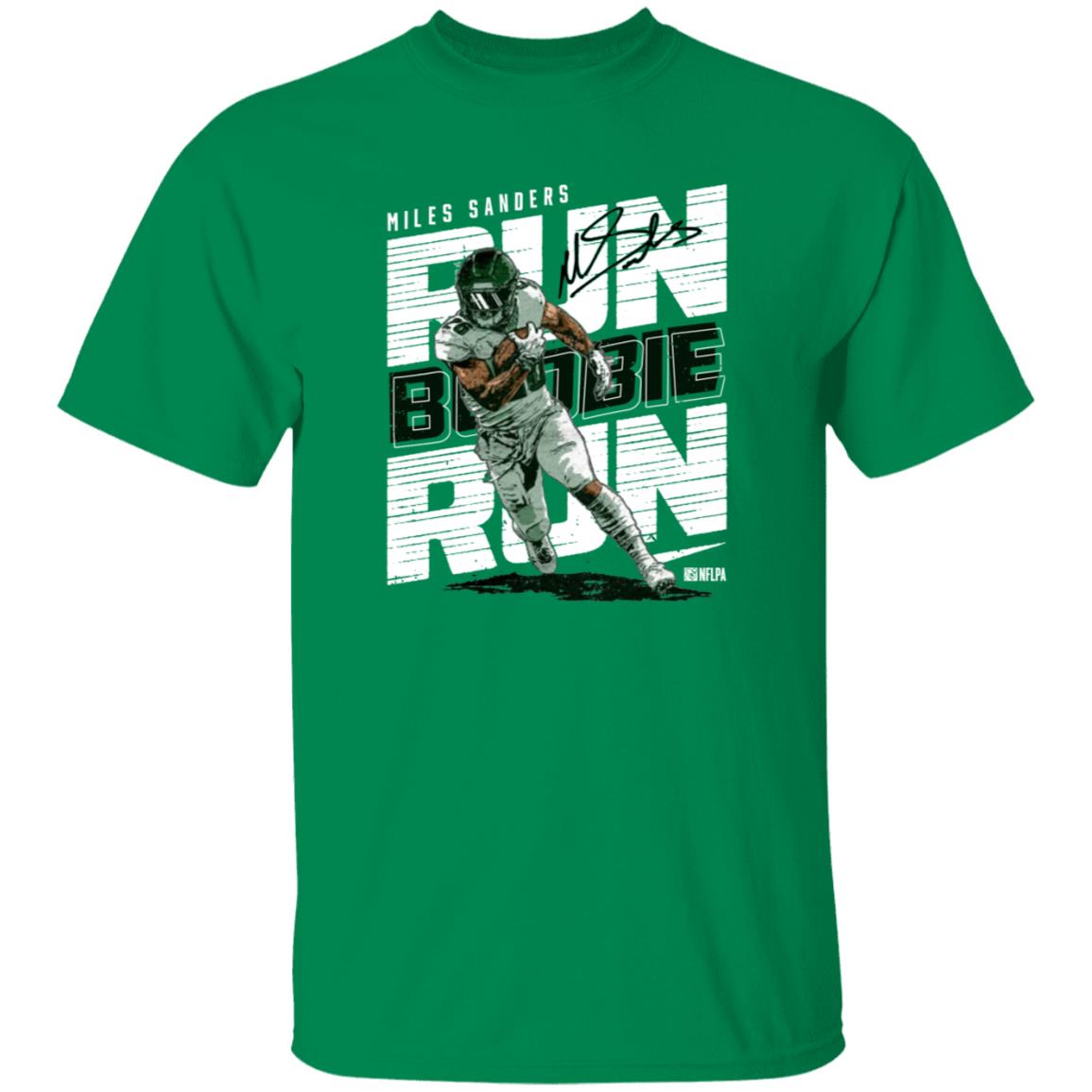 Miles Sanders Run Boobie Run Shirt - Teechipus