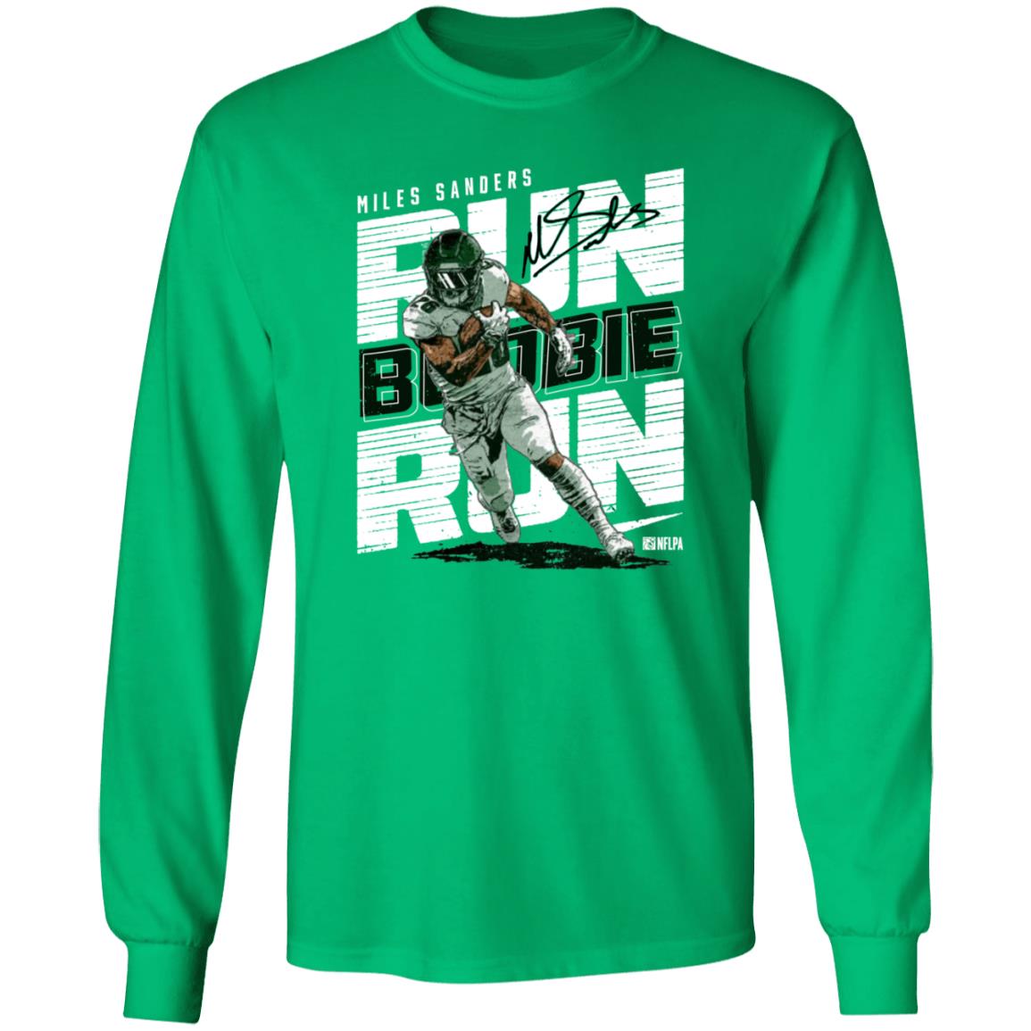 Miles Sanders Run Boobie Run Shirt - Teechipus