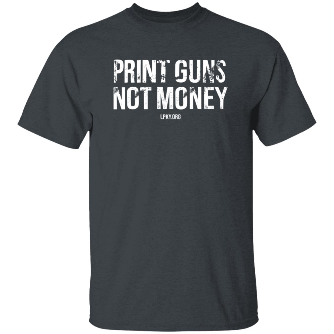 Print Guns Not Money Shirt - Teechipus