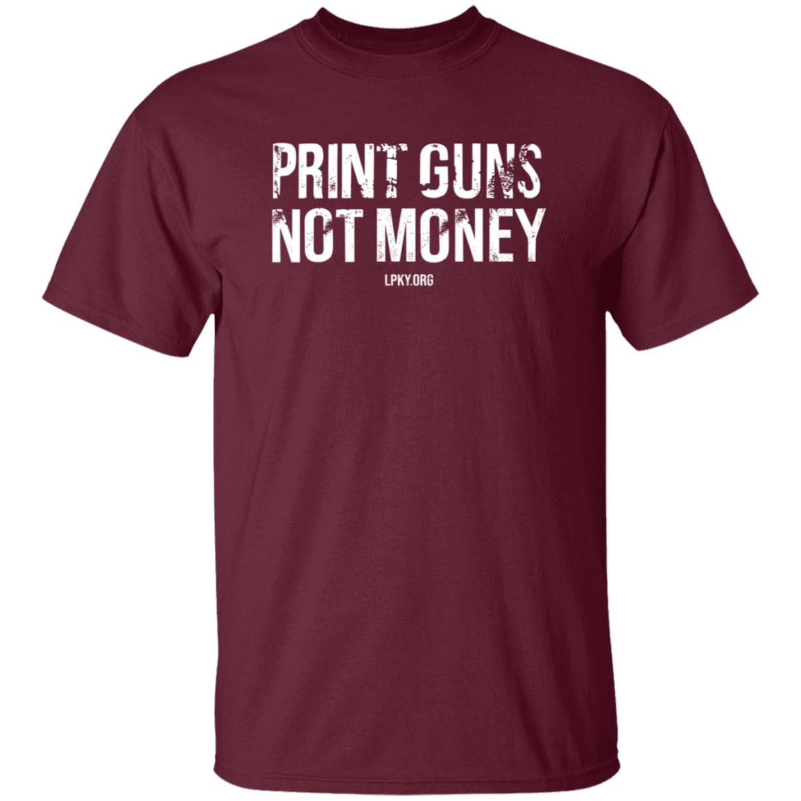 Print Guns Not Money Shirt - Teechipus