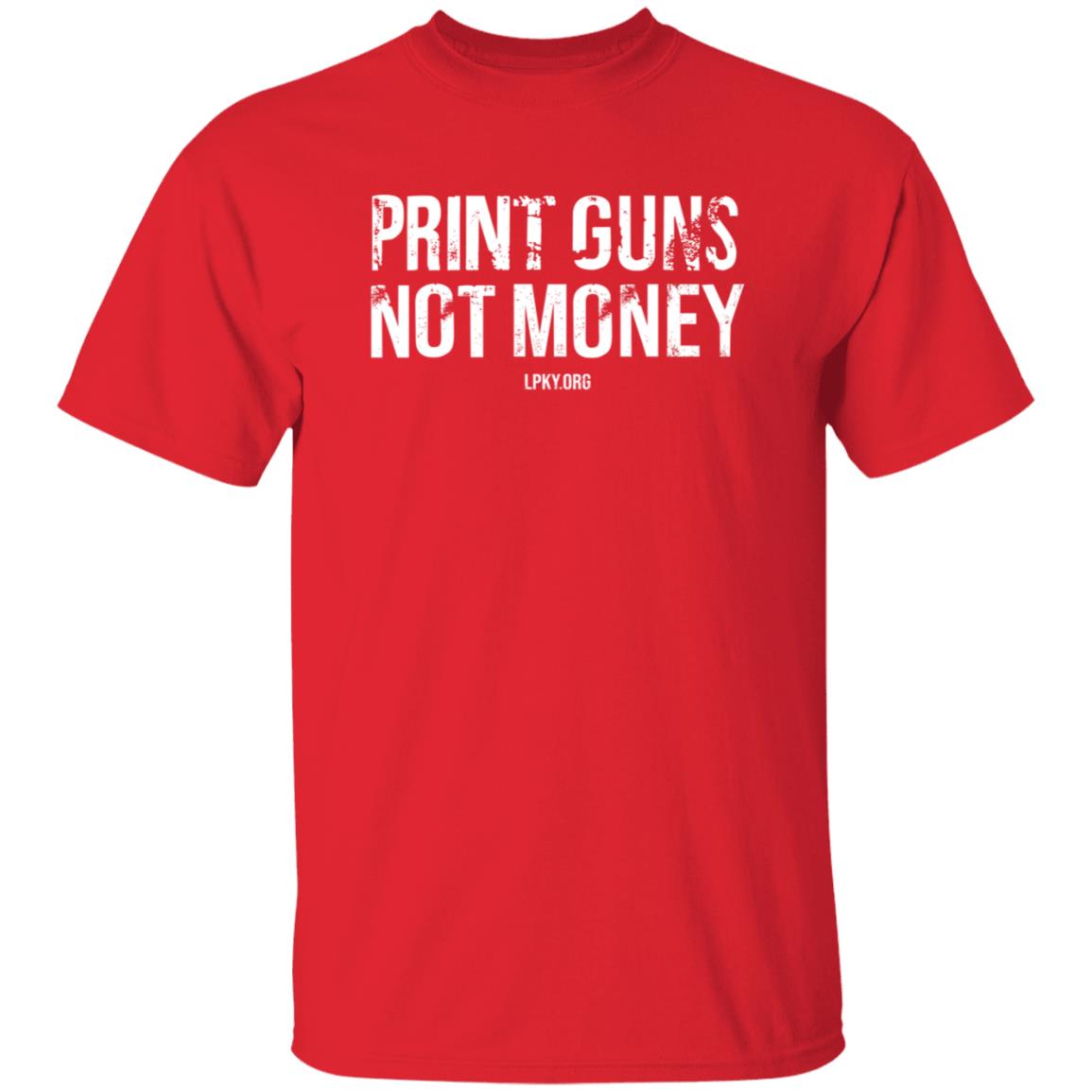 Print Guns Not Money Shirt - Teechipus