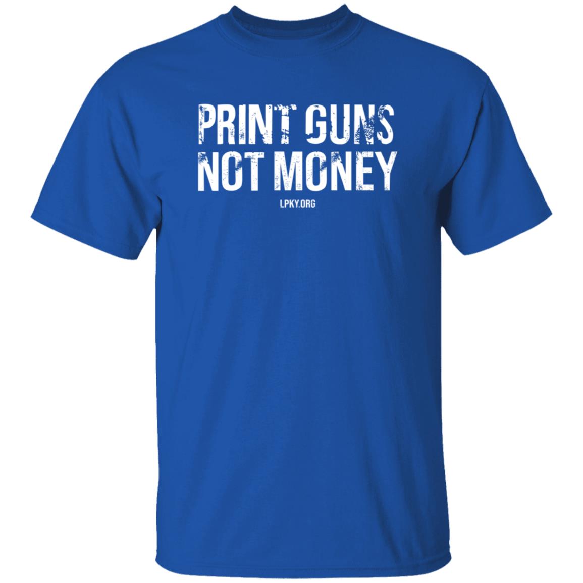 Print Guns Not Money Shirt - Teechipus