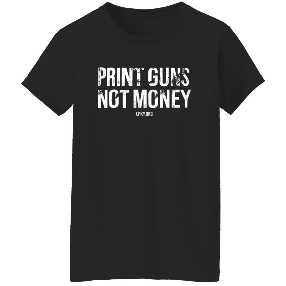 Print Guns Not Money Shirt - Teechipus