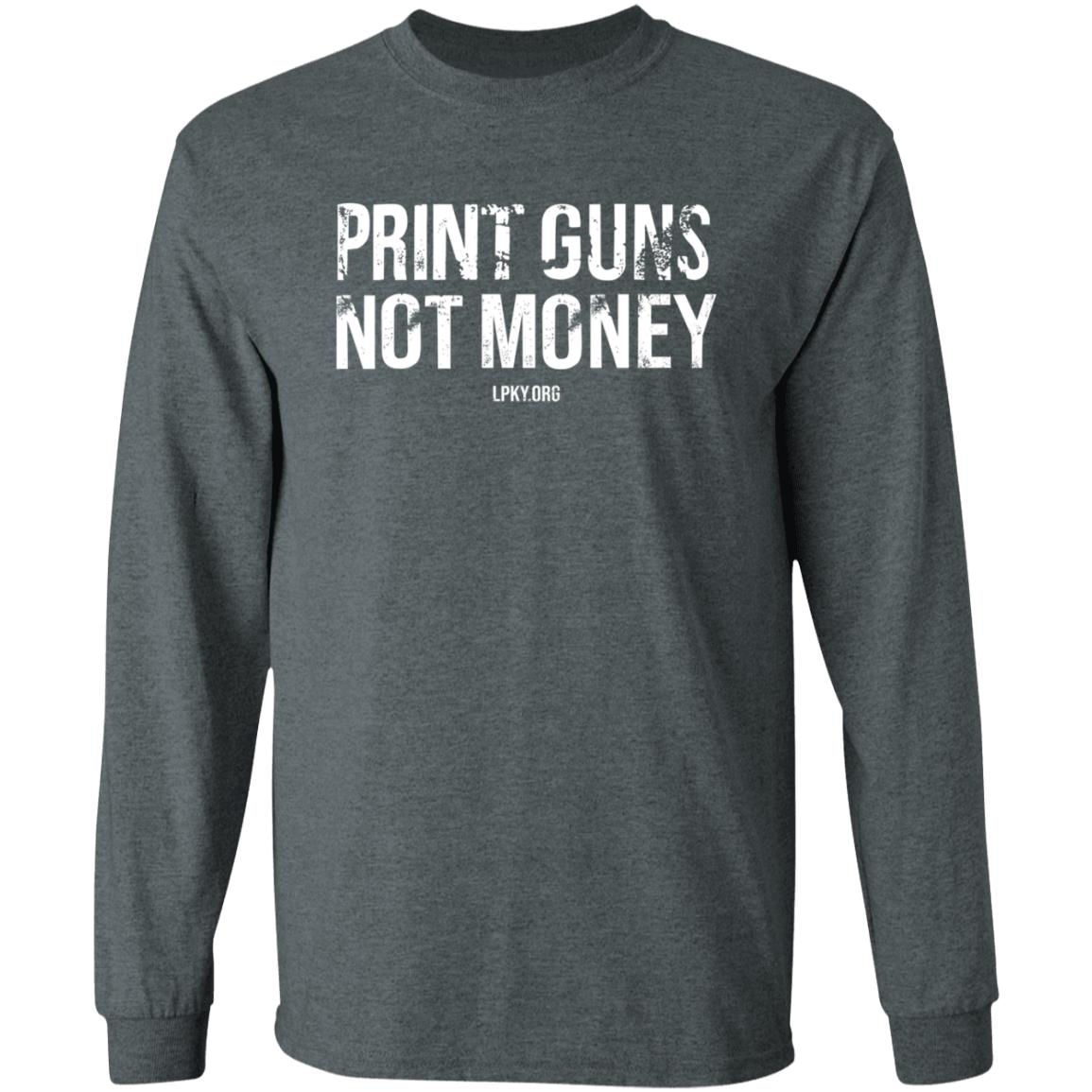 Print Guns Not Money Shirt - Teechipus