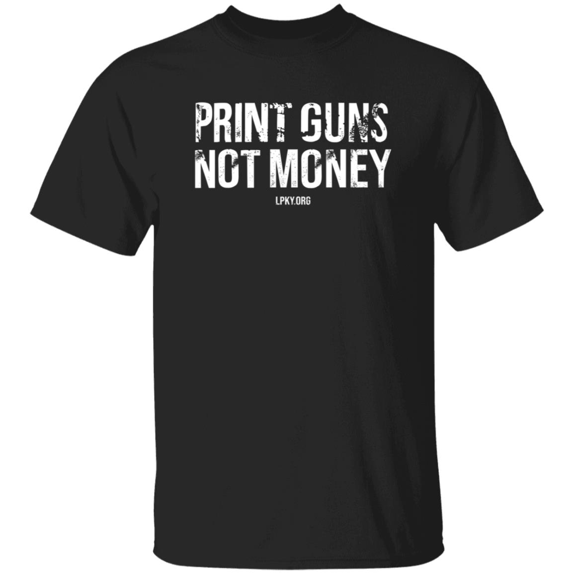 Print Guns Not Money Shirt - Teechipus