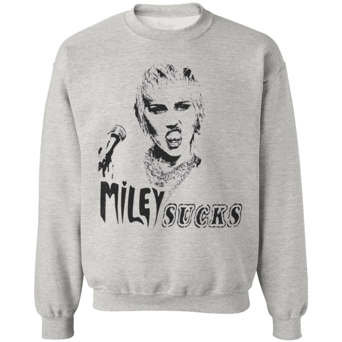 Mileycyrus Merch Miley Ray Cyrus Miley Sucks Shirt - Teechipus