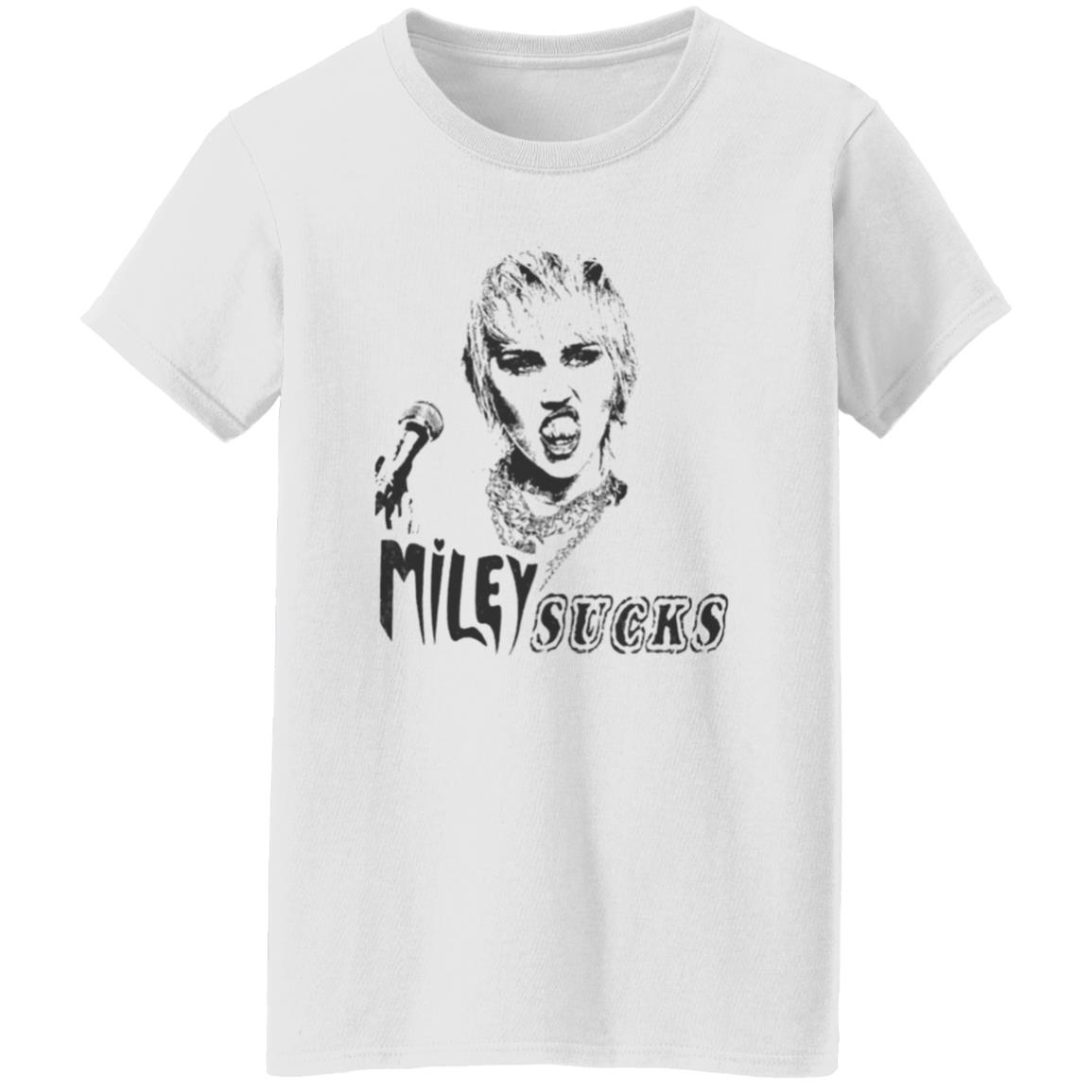 Mileycyrus Merch Miley Ray Cyrus Miley Sucks Shirt - Teechipus