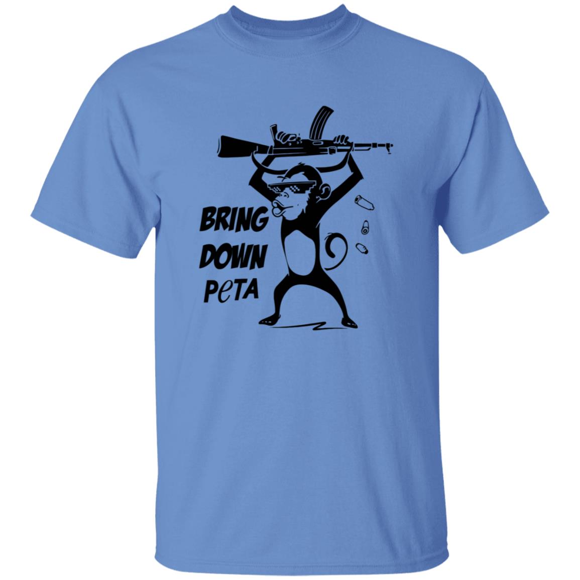 Bring Down Peta Shirt Cassandrarules Bring Down Peta Shirt Monkey With Automatic Rifle Shirt - Teechipus