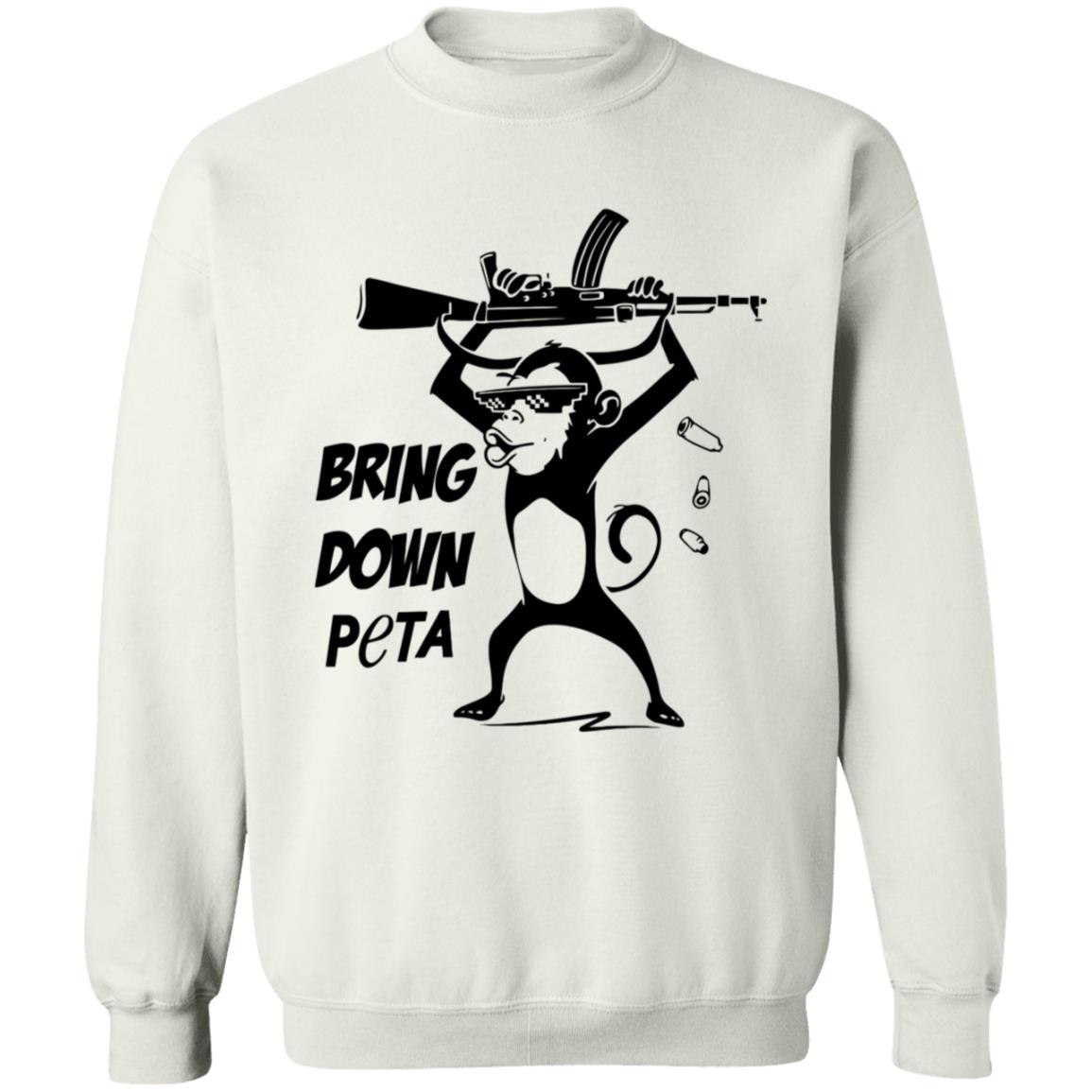 Bring Down Peta Shirt Cassandrarules Bring Down Peta Shirt Monkey With Automatic Rifle Shirt - Teechipus