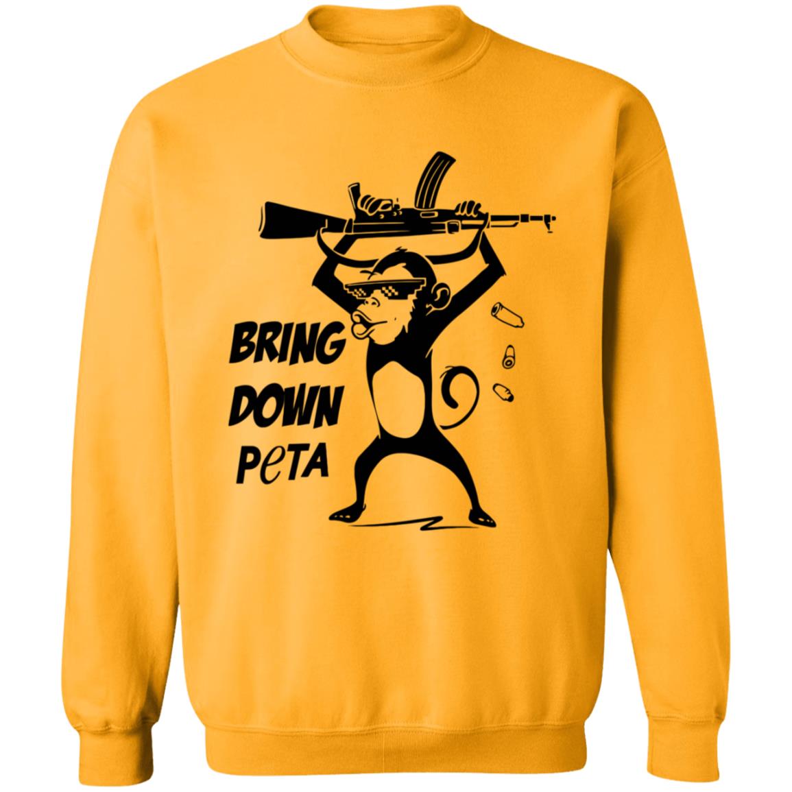 Bring Down Peta Shirt Cassandrarules Bring Down Peta Shirt Monkey With Automatic Rifle Shirt - Teechipus