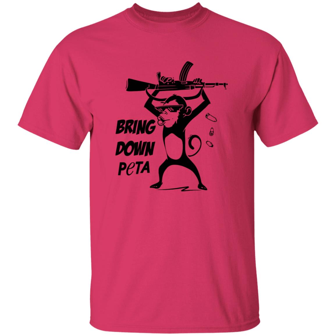 Bring Down Peta Shirt Cassandrarules Bring Down Peta Shirt Monkey With Automatic Rifle Shirt - Teechipus
