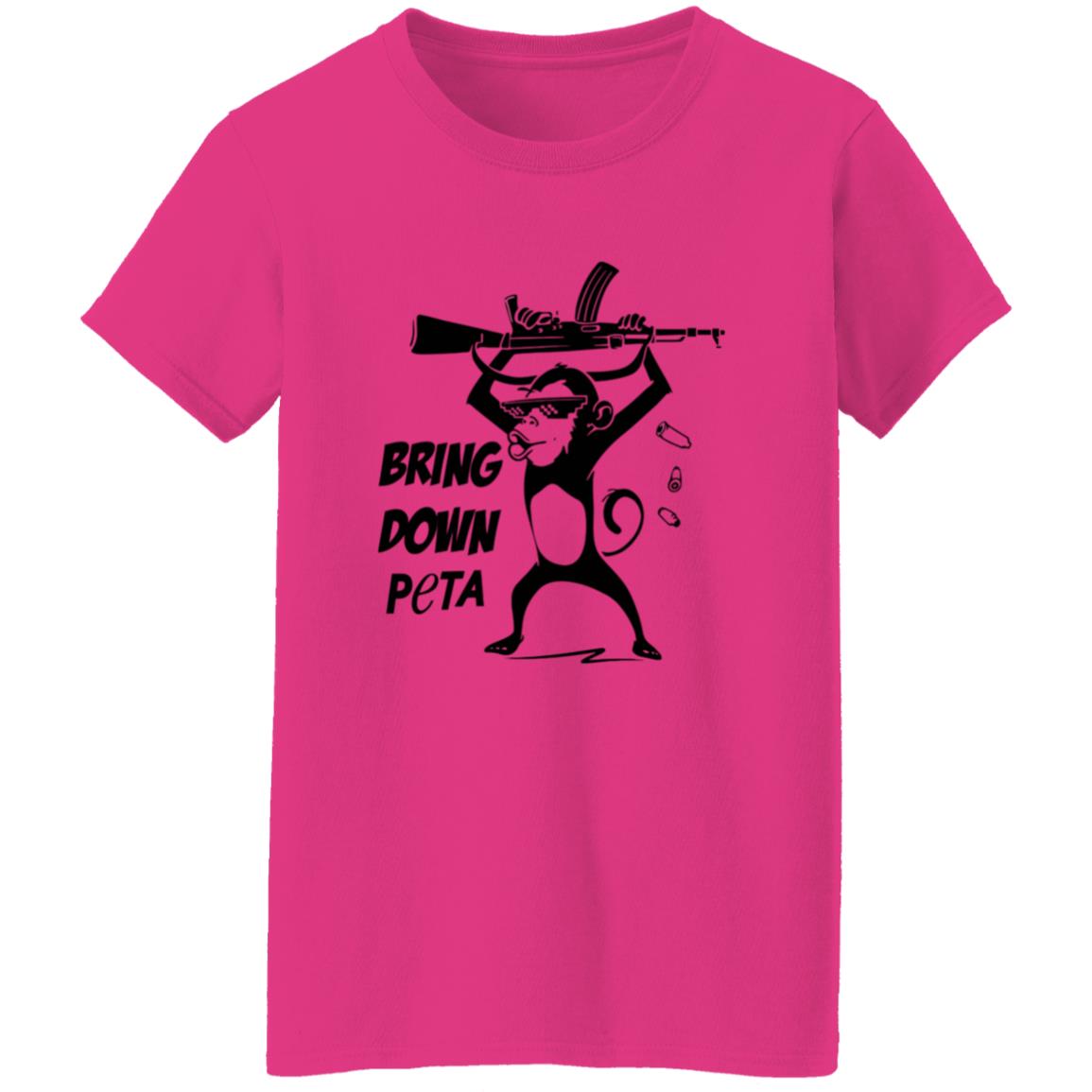 Bring Down Peta Shirt Cassandrarules Bring Down Peta Shirt Monkey With Automatic Rifle Shirt - Teechipus