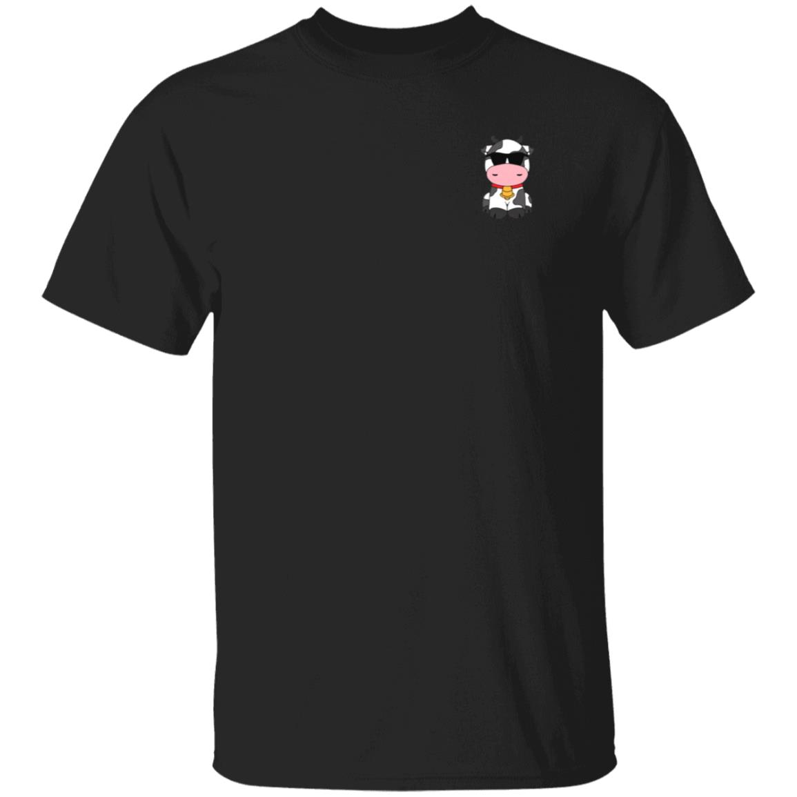 Gardens Merch Fg Moo Embroidered Cow Shirt - Teechipus