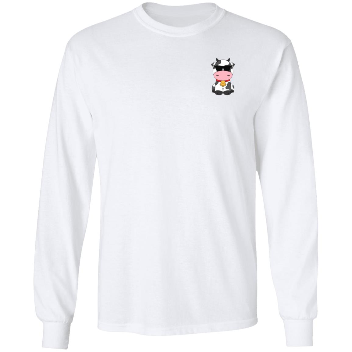 Gardens Merch Fg Moo Embroidered Cow Shirt - Teechipus