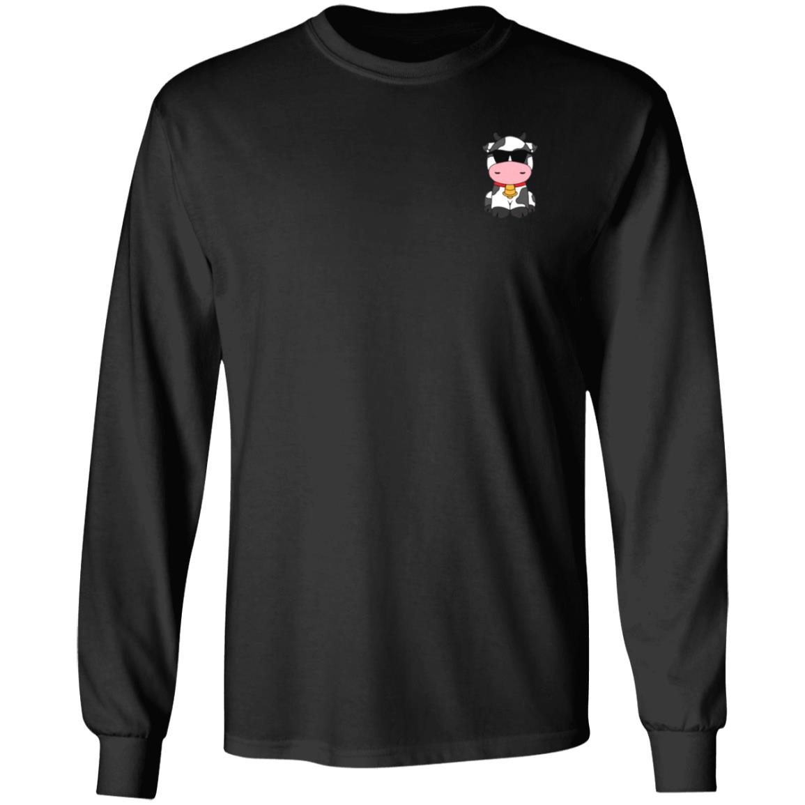 Gardens Merch Fg Moo Embroidered Cow Shirt - Teechipus