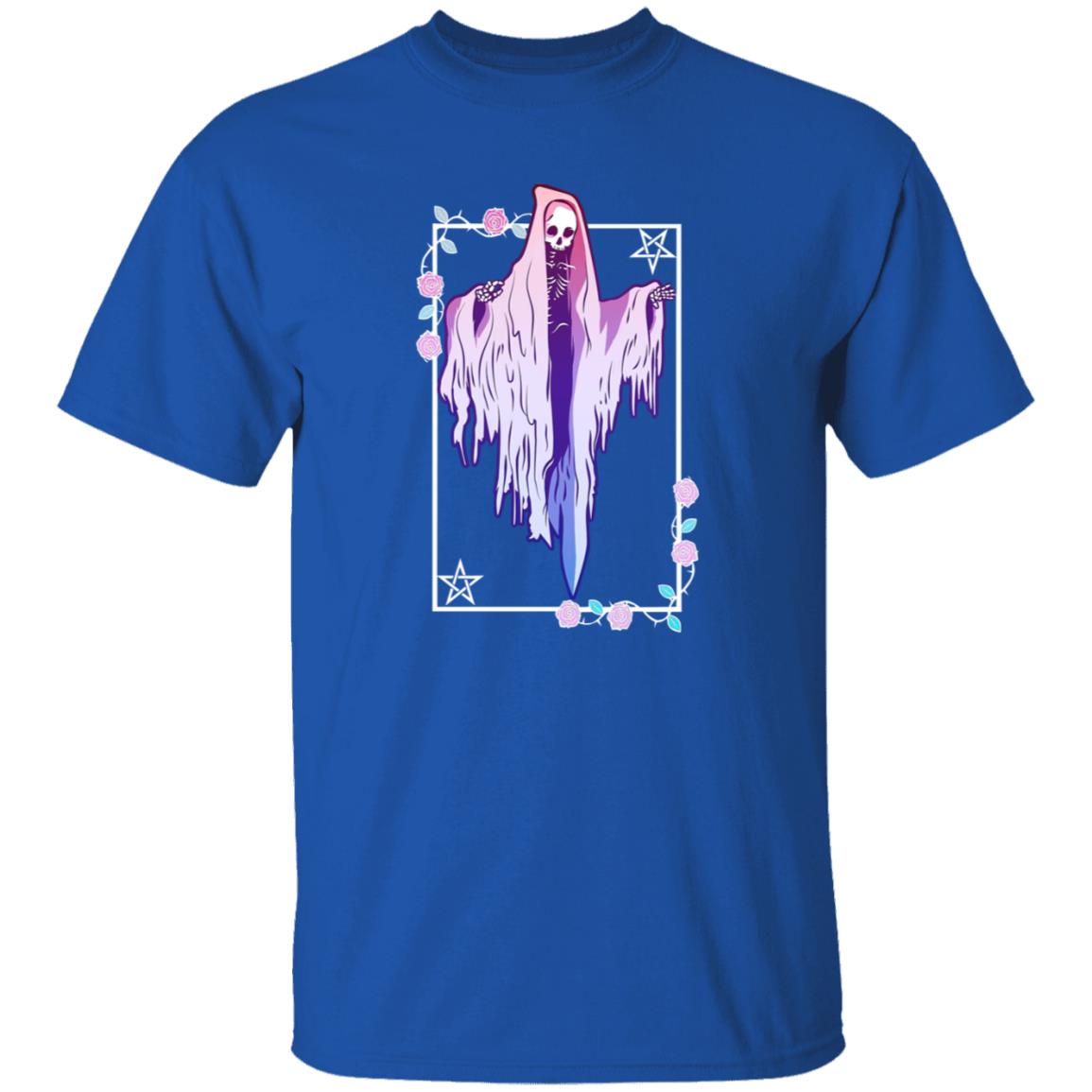 Ghost And Roses Pastel Goth Shirt - Teechipus