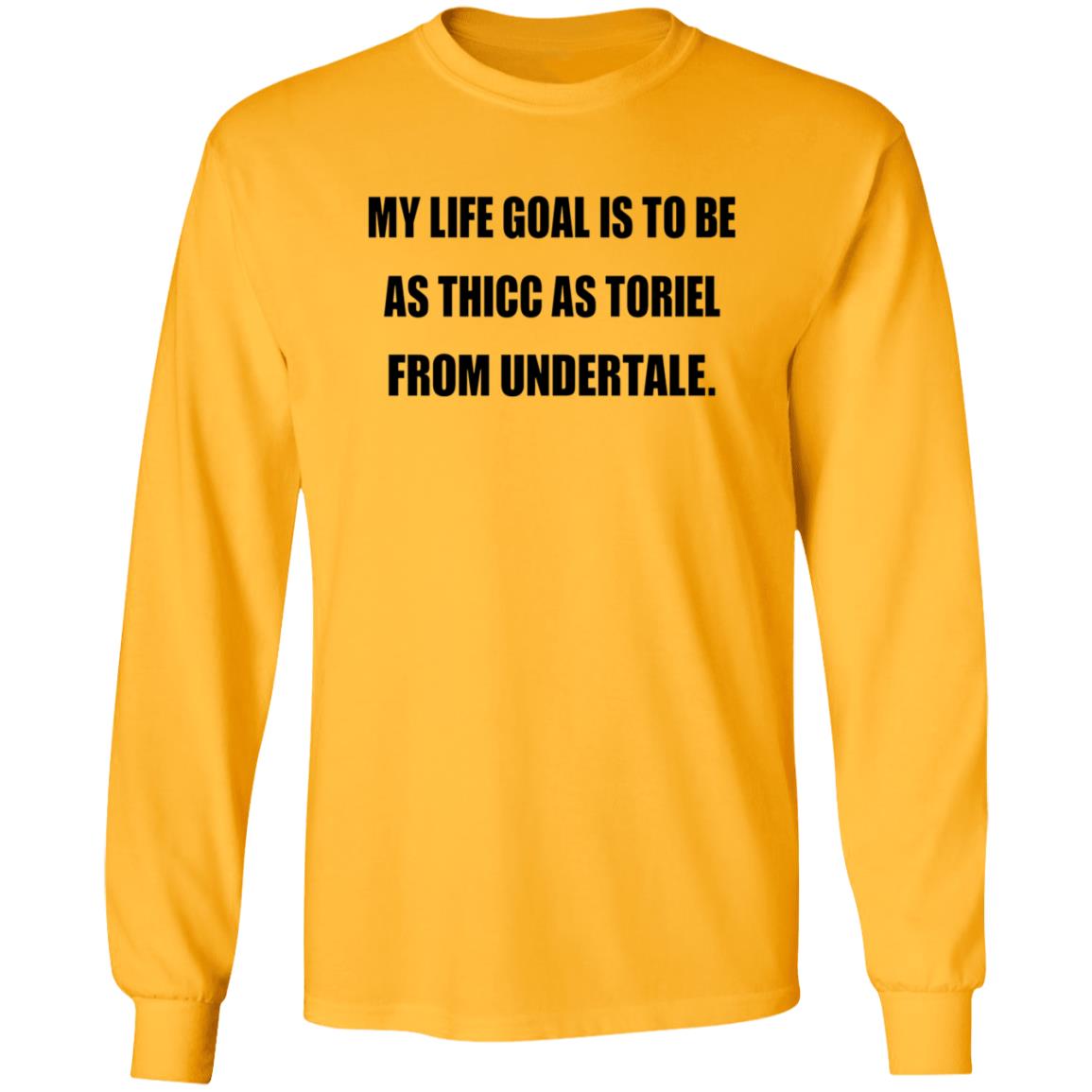 My Life Goal Is To Be As Thicc As Toriel From Undertale Hoodie - Teechipus