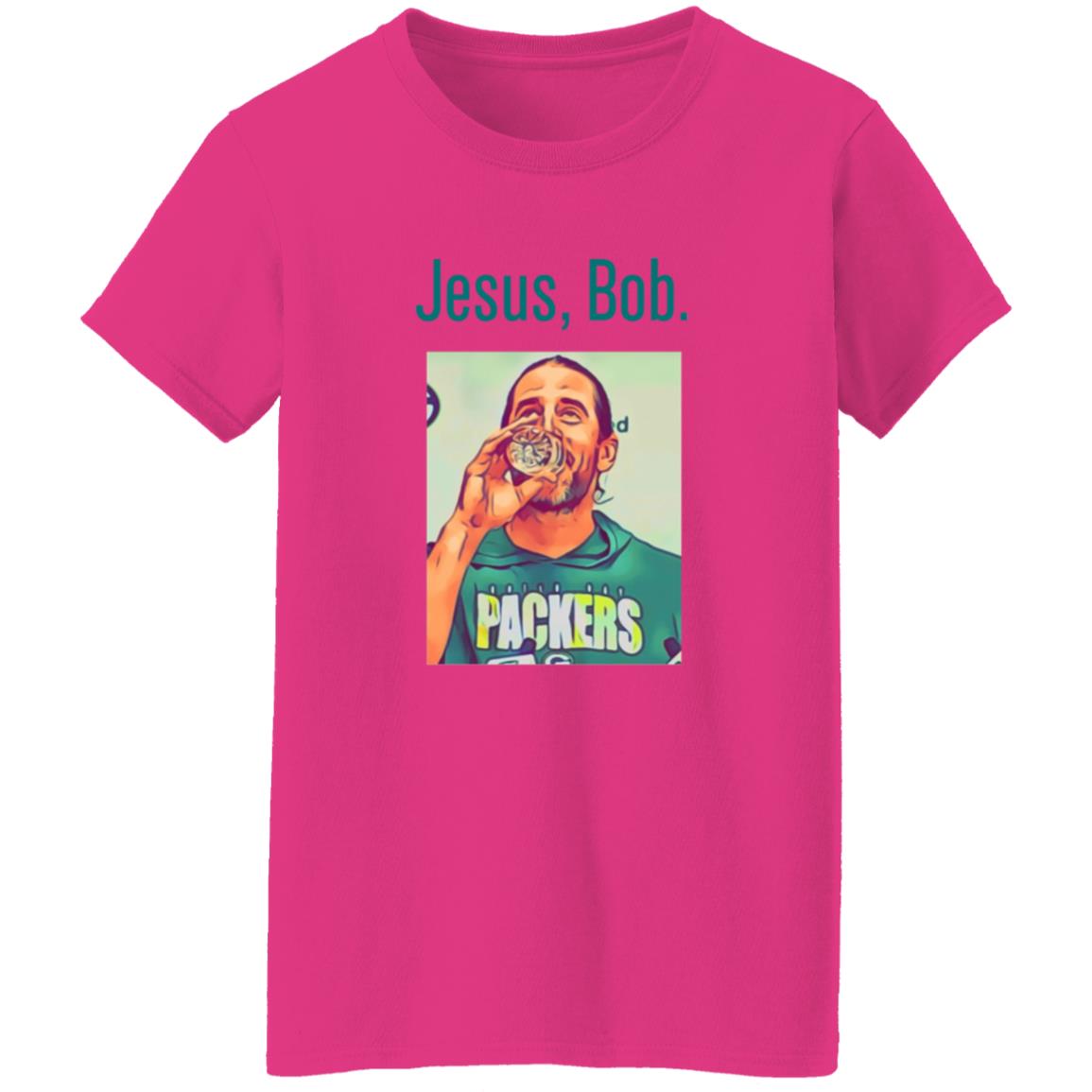 Aaron Rodgers Jesus Bob Packers T Shirt - Teechipus
