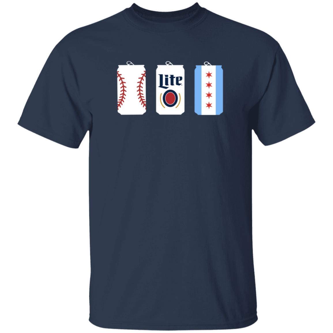 Baseball Miller Lite chicago Beer Shirt Miller Lite Beer Shirt - Teechipus