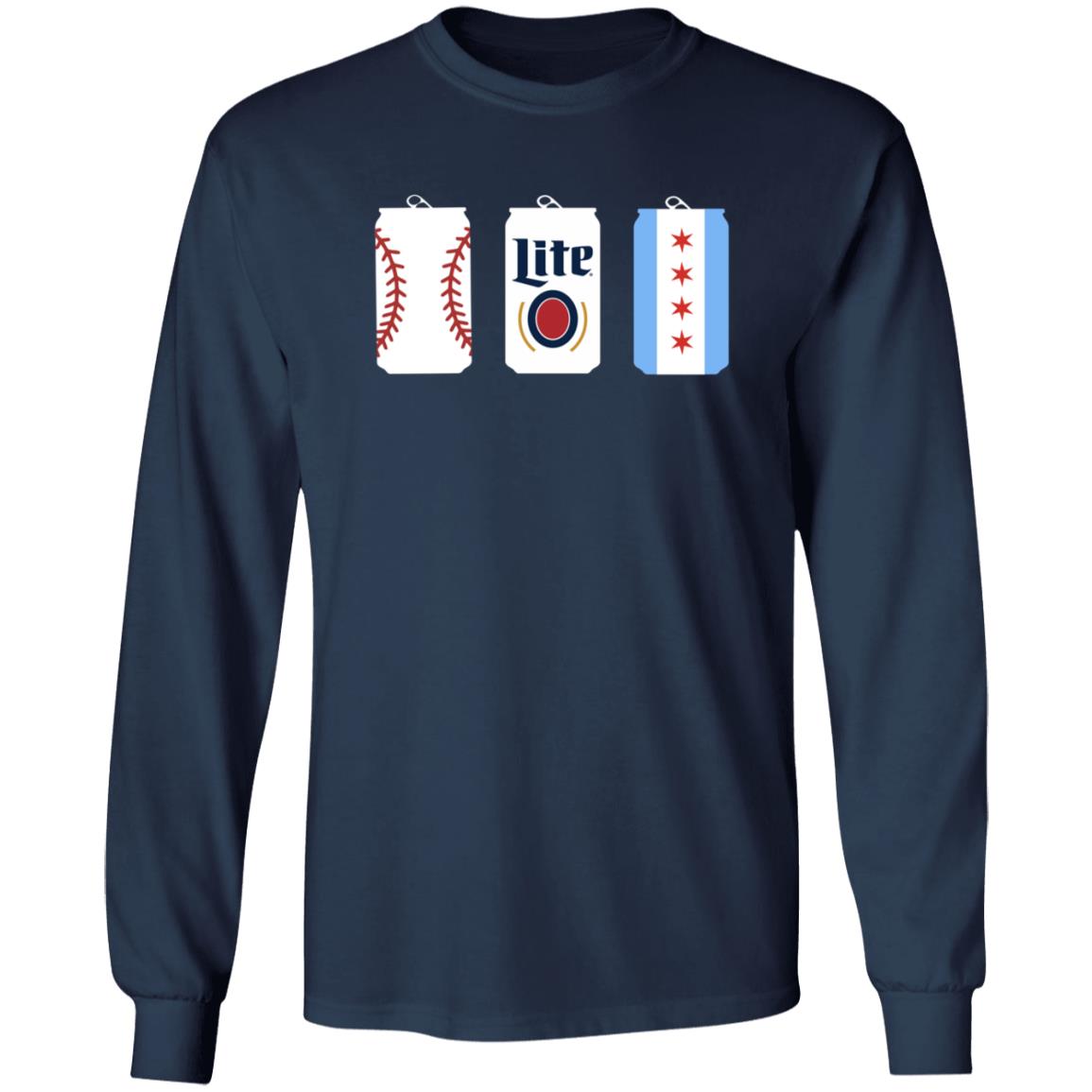 Baseball Miller Lite chicago Beer Shirt Miller Lite Beer Shirt - Teechipus
