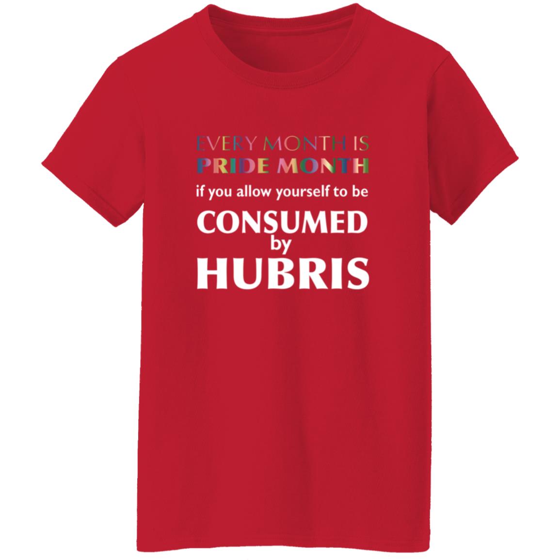 Every Month Is Pride Month If You Allow Yourself To Be Consumed By Hubris Shirt Hoodie Sweatshirt - Teechipus